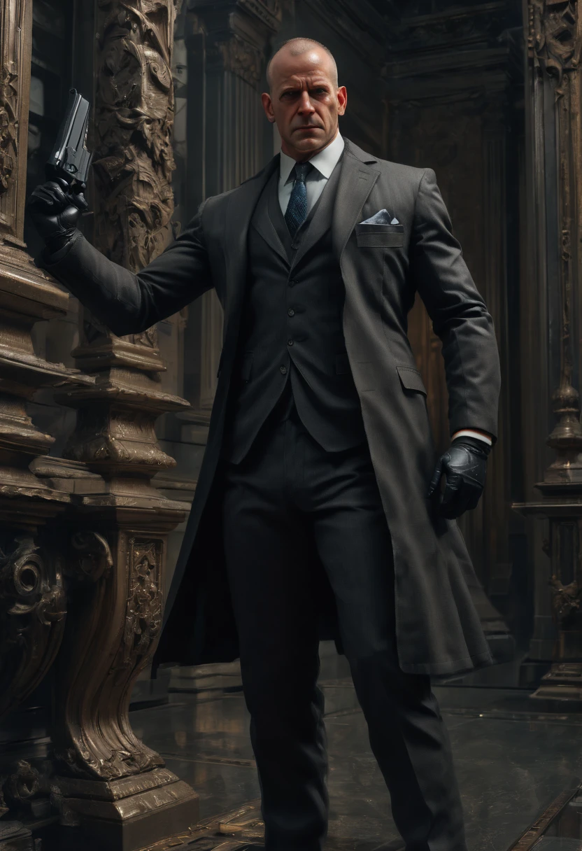 Secret Agent by Duncan Fegredo, best quality, masterpiece, Representative work, official art, Professional, Ultra intricate detailed, 8k