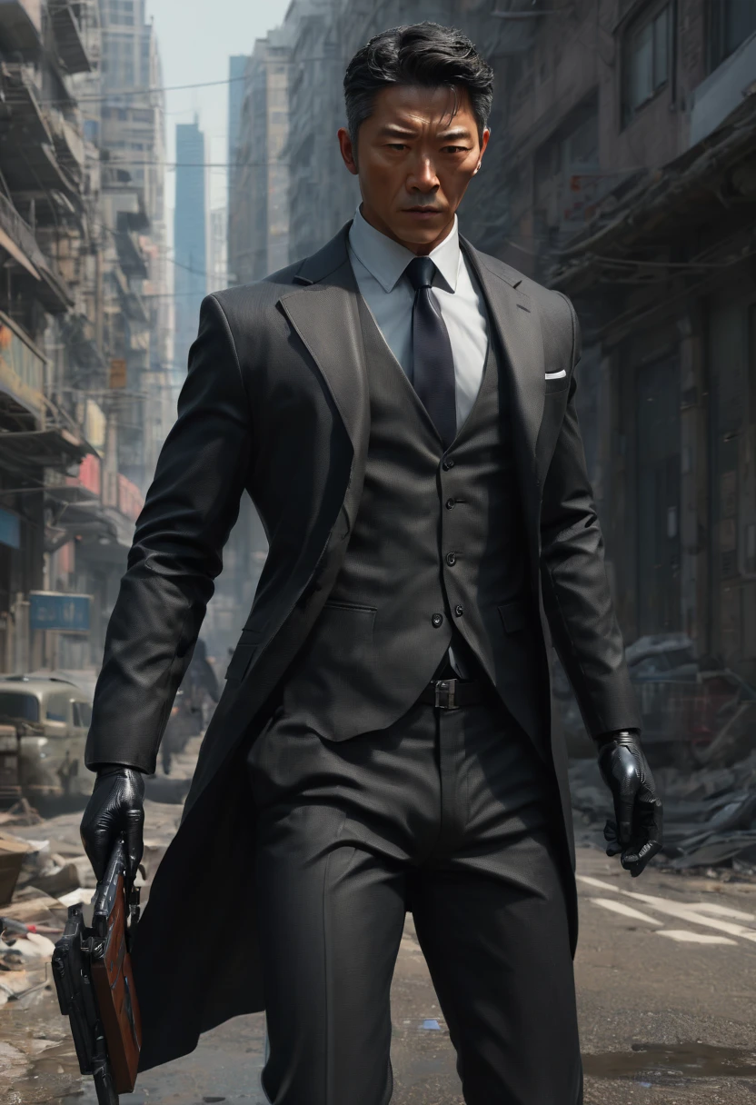 Secret Agent by Hyunseok Yun, best quality, masterpiece, Representative work, official art, Professional, Ultra intricate detailed, 8k