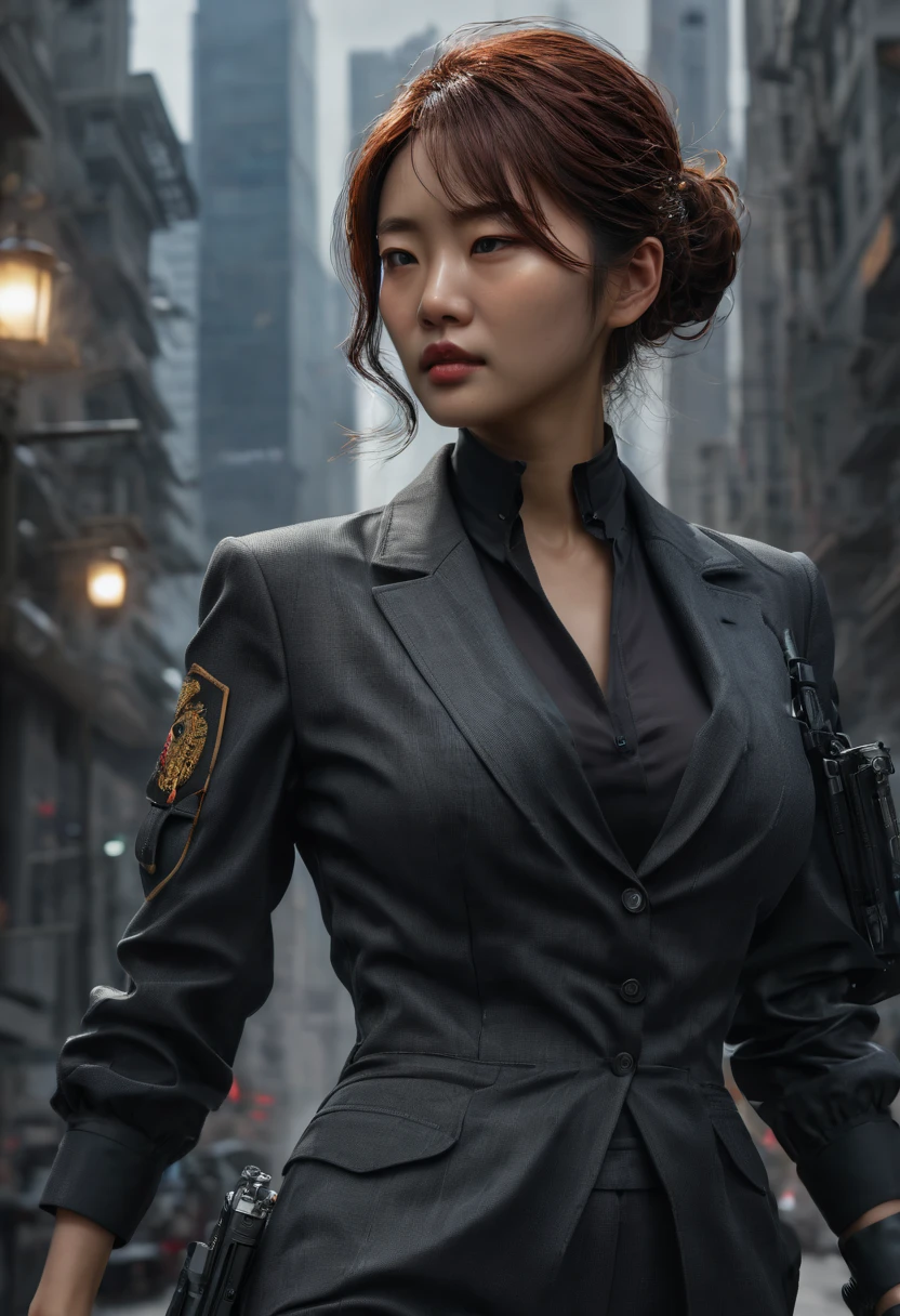 Secret Agent by Kwangsu Lee, best quality, masterpiece, Representative work, official art, Professional, Ultra intricate detailed, 8k