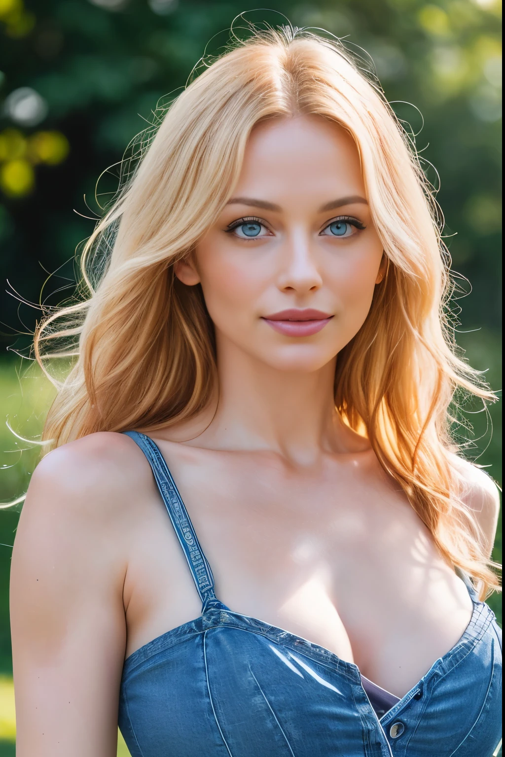 Masterpiece, (Pamela Anderson:Christina Hendricks:0.5), shy, botanist, Playful smile, highly detailed face, Skin with high detail, skinny T-shirt and jeans, (highly detailed eyes:1.3), long hair, blonde , (medium breasts:1.2), (Strong athletic body), city park background, (UHD, 8k wallpaper, A high resolution), cinematic lighting, award-winning, Extremely detailed skin, very detailed face, highly detailed eyes, Photorealistic, Zeiss 85 mm F/1.4,