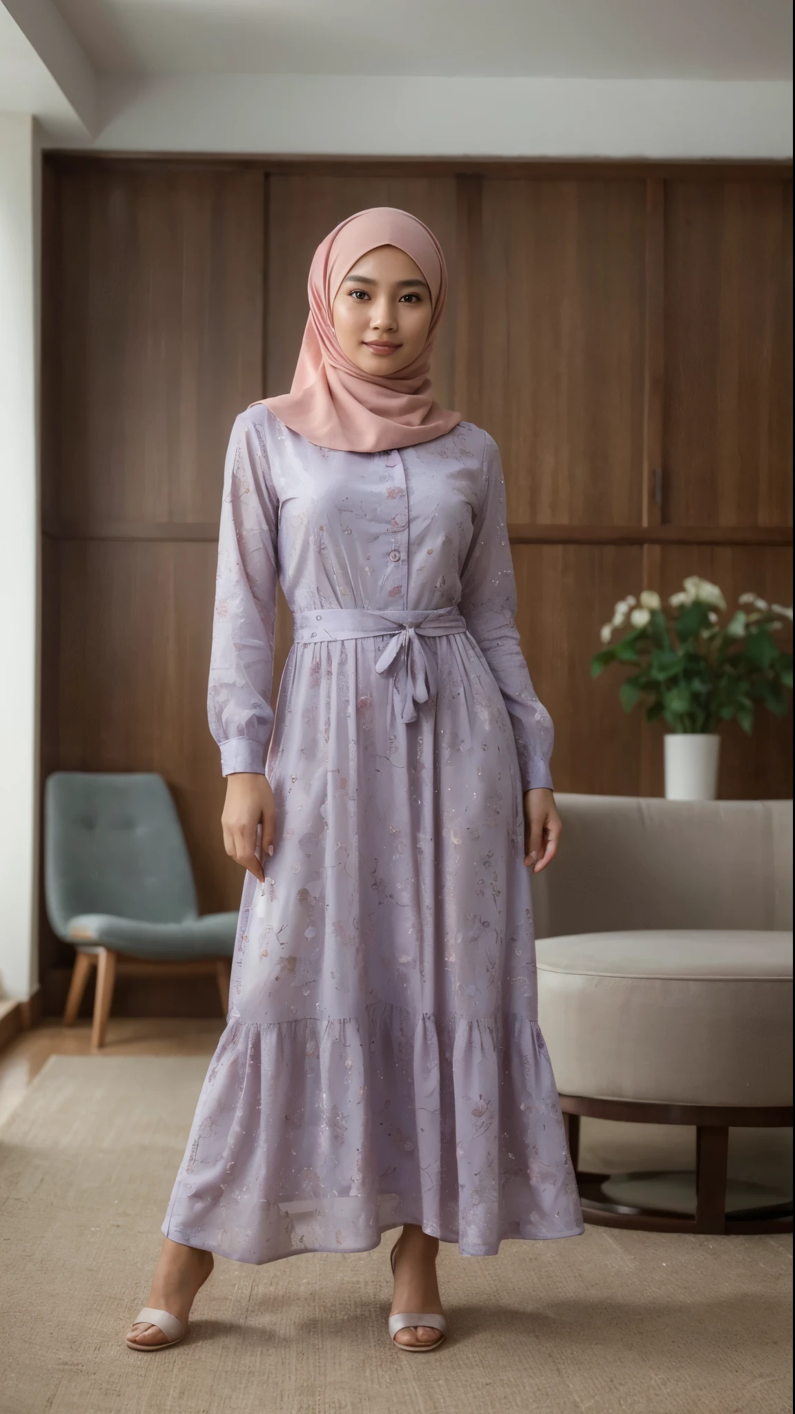 (best quality,4k,8k,highres,masterpiece:1.2),ultra-detailed,(realistic,photorealistic,photo-realistic:1.37),portrait,Indonesian man, youthful appearance, fair complexion, smooth and flawless skin, glowing complexion,luminous complexion,adorable facial features,gentle smile,charming expression, beautiful almond-shaped eyes,delicate and  nose, rosy and blushing cheeks,soft and supple lips, perfect hijab, vibrant colors, soft lighting