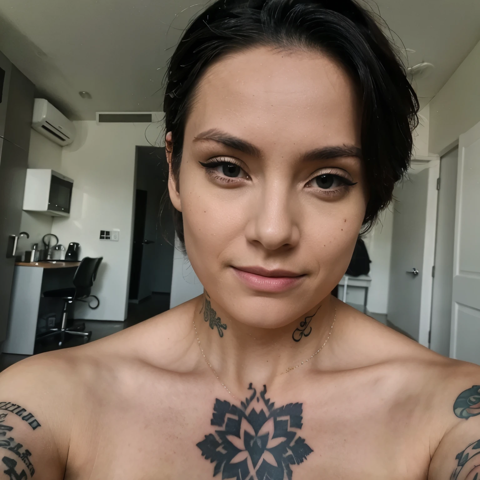 Selfie with tatto 