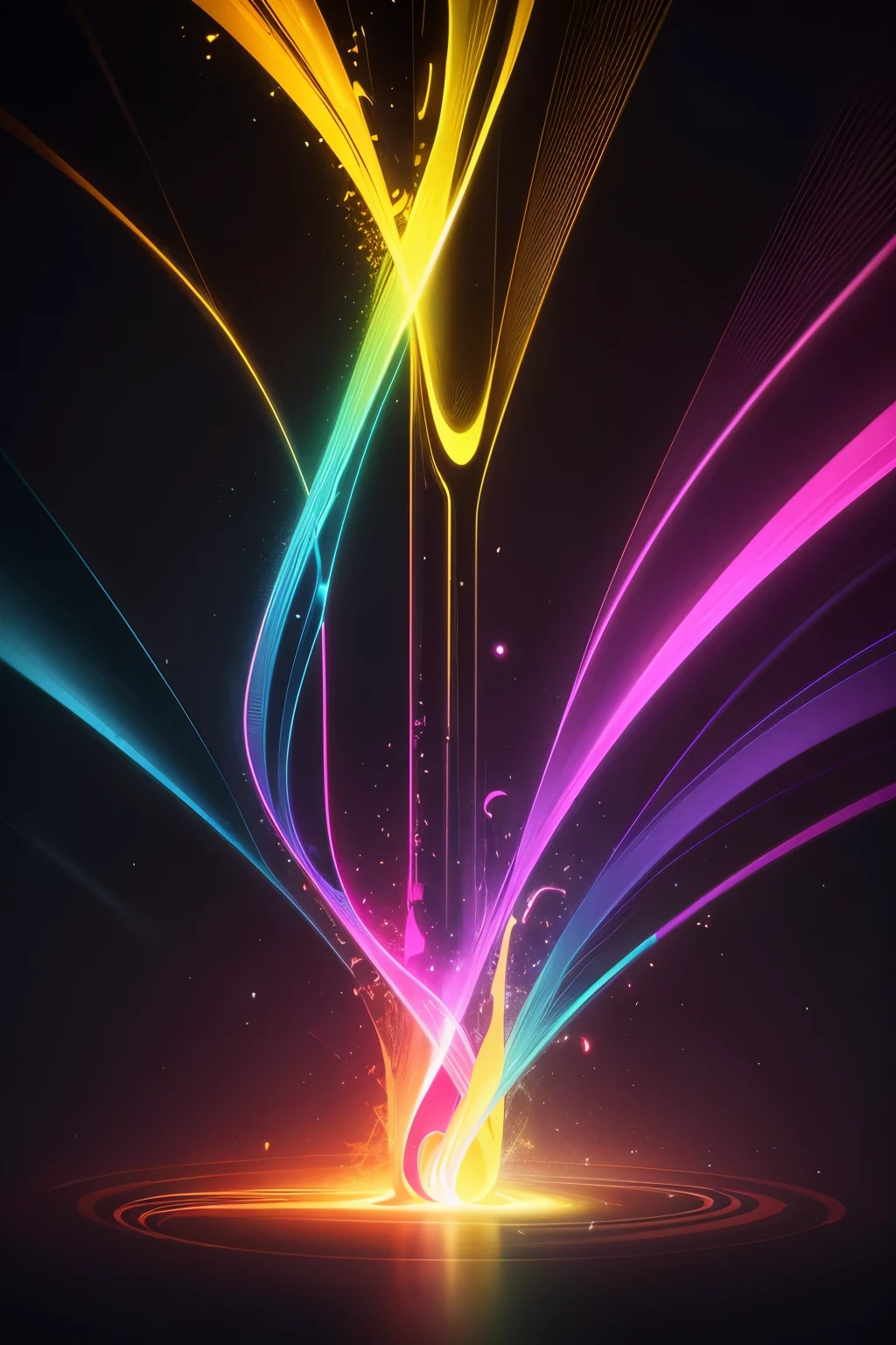Colorful abstract,light,glowing,high resolution,dark background