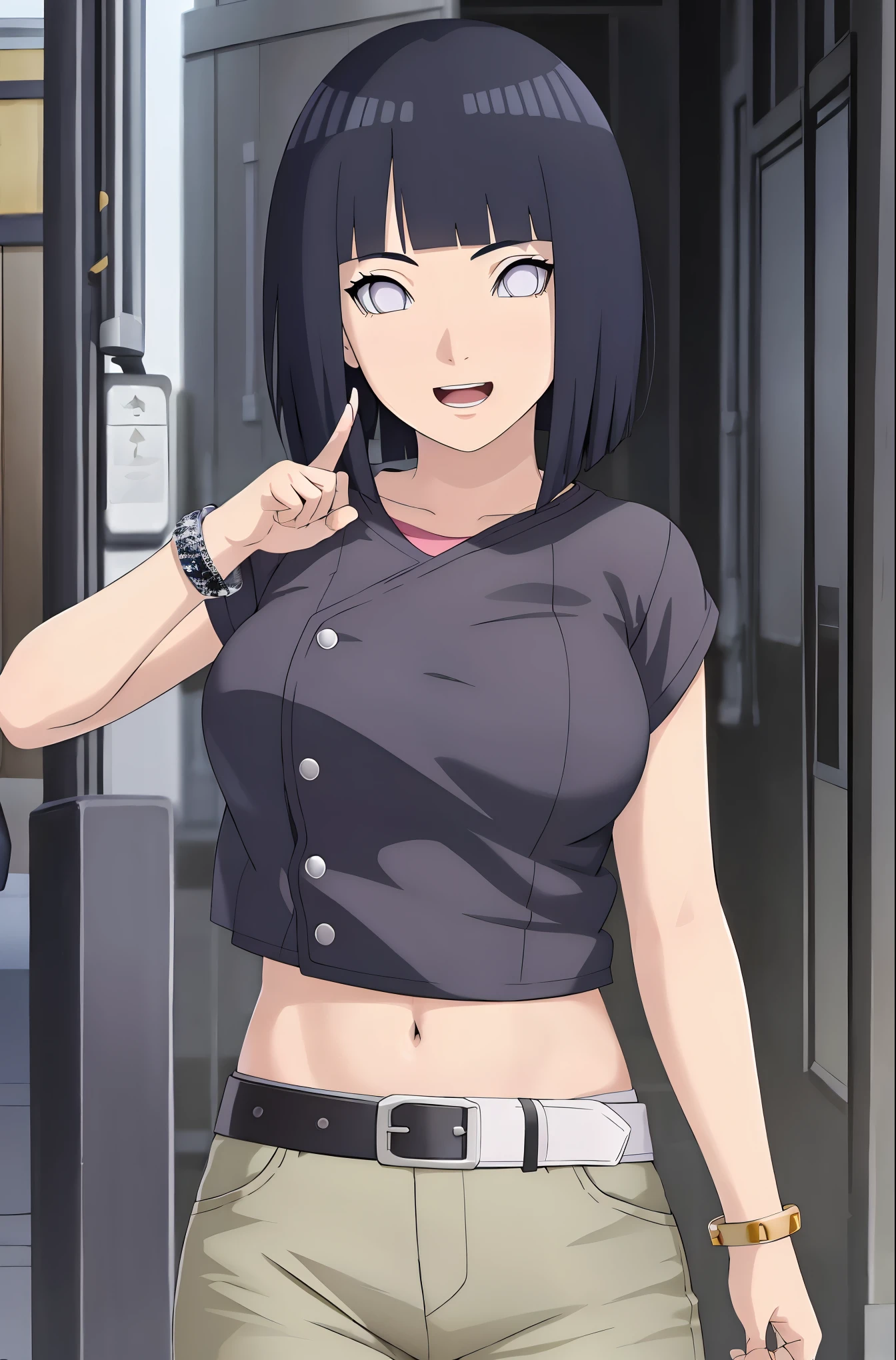 , anime coloring, reiko, medium breast, outdoors, rooftop, cityscape, building, railing, night, night sky, scenery, moon, city lights, blush, lipstick,
masterpiece,high quality,4k, sweater ,open mouth, long sleve, belly,crop
top,outdoor,jeans,street,road,smile, holding a gun,handgun, evil expression, exposed belly, exposed
navel, exposed midriff, exposed lower belly, unbuttoned jeans , low rise black jeans, Low rise jeans, Low
rise jeans with open fly
