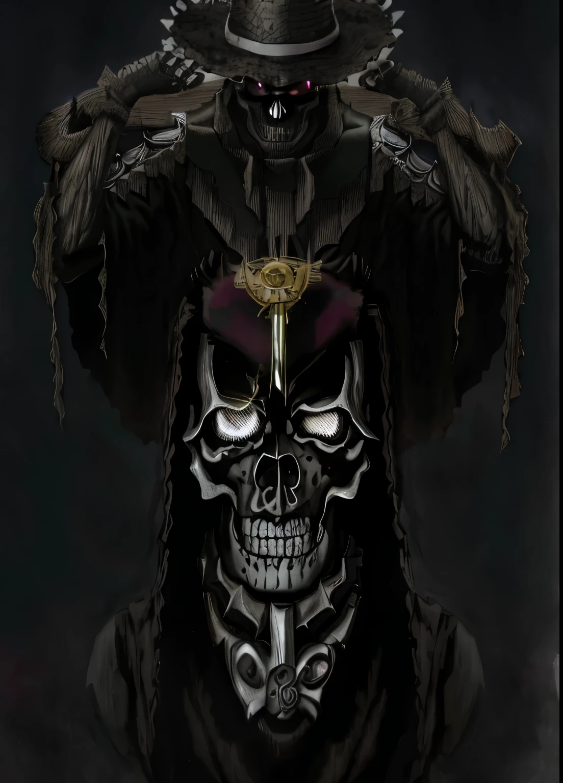 Black Metal, demonic, preto e branco, Hiper realista, detalhado, 8k, chocante
