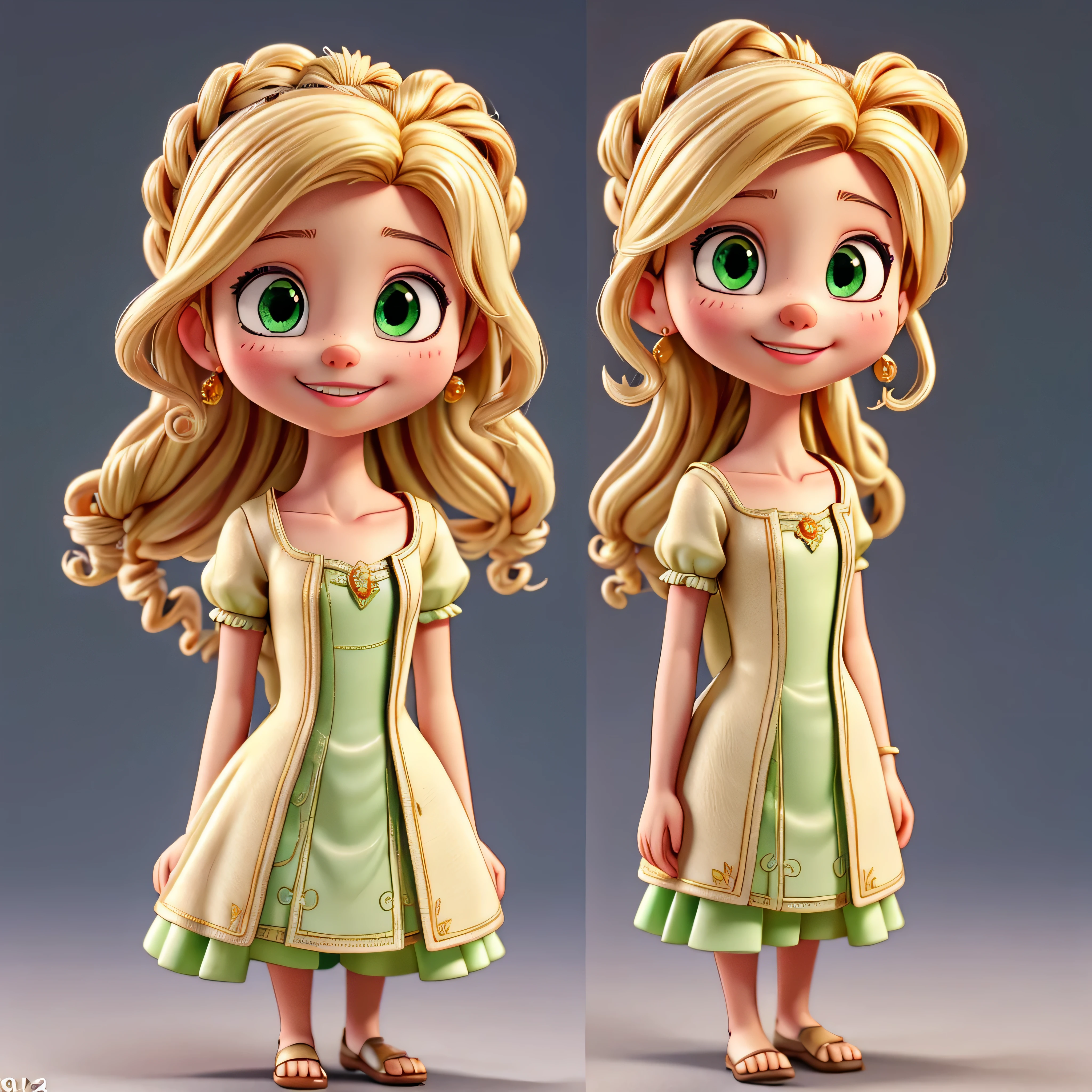 chibi 1 small African long curly brown dread Lys, dark brown skin:5 detailed skin perfect shape, sparkling eyes, slightly sparkling light green eyes, beautiful and correct eyes, perfect nose, perfect full lips, cute smile, single, jeans, advanced chibi, walking in the nature Savana field ((full body))) "((with Lys))" realistic shadows, pose for photo, rapunzel style, very detailed, highly detailed, observant, wedding dress: 3.45 ,masterpiece, best quality, varied multi etc. --v6 --s1000 --c20 --q5 --chaos100