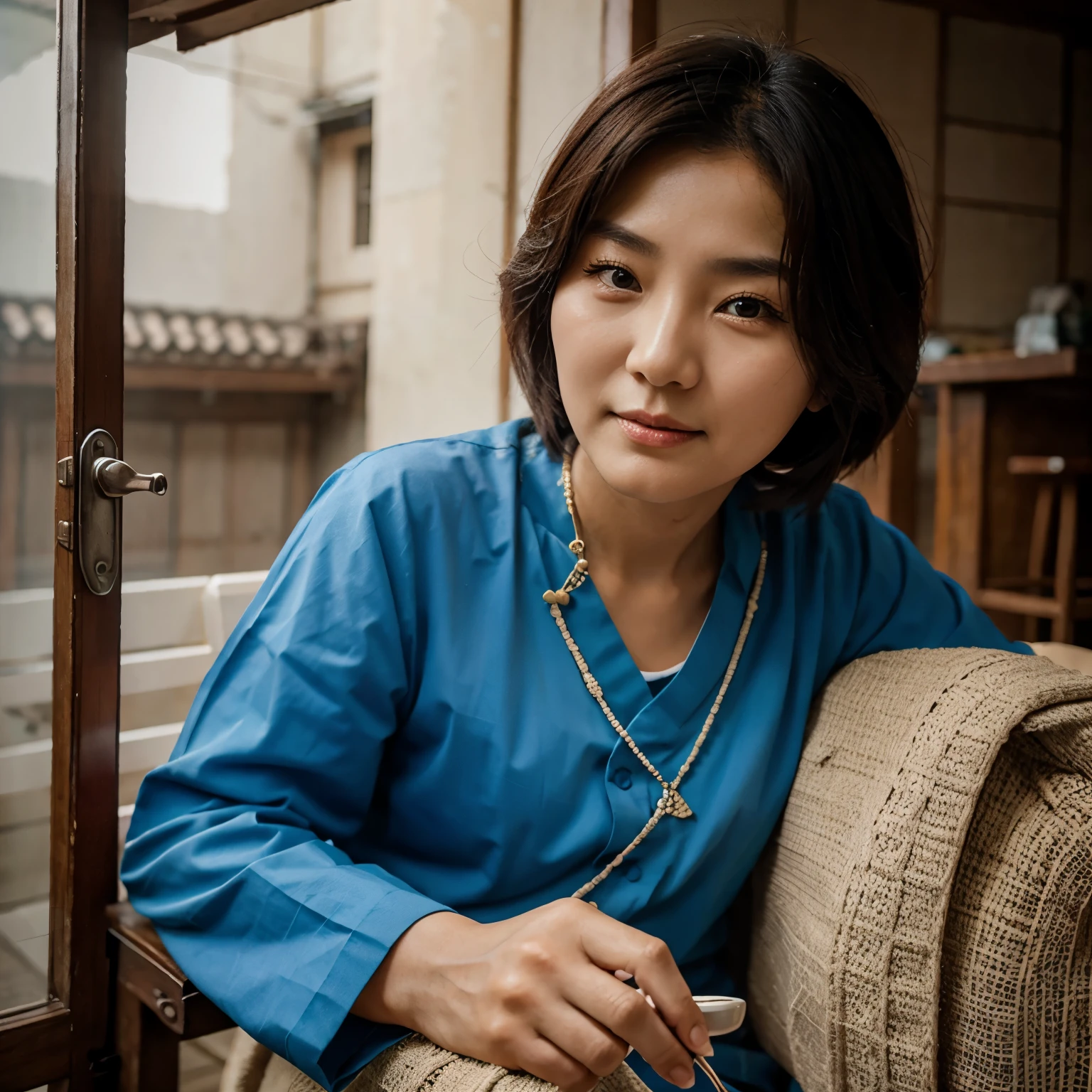 Beautiful korean old woman