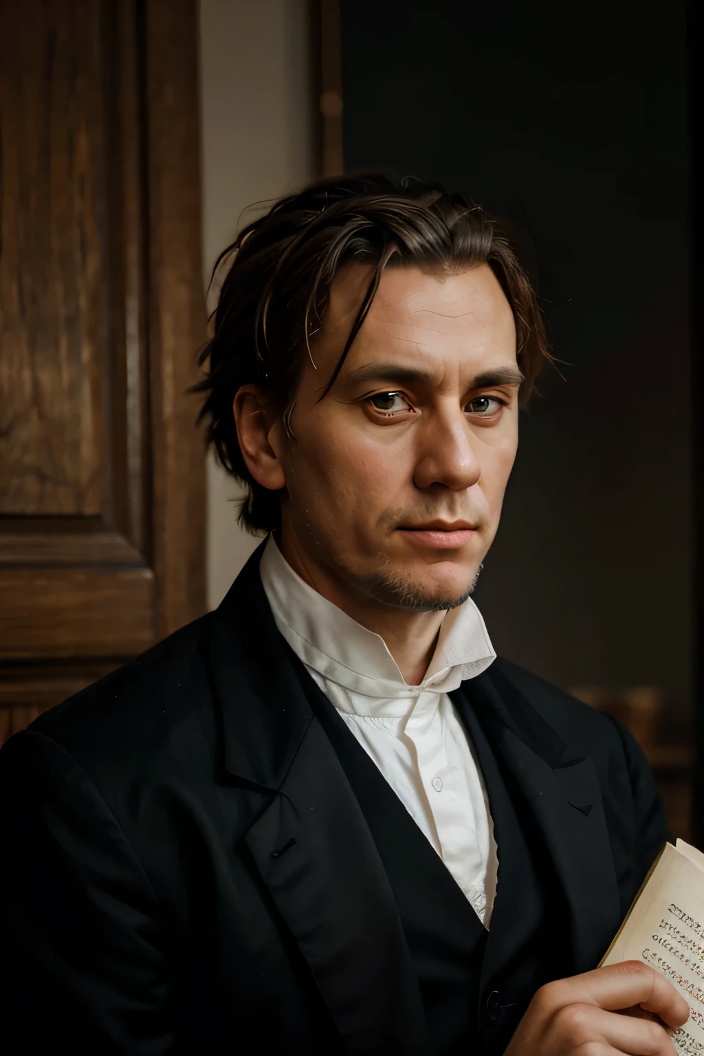 Portrait of Kierkegaard and 19th century Danish setting