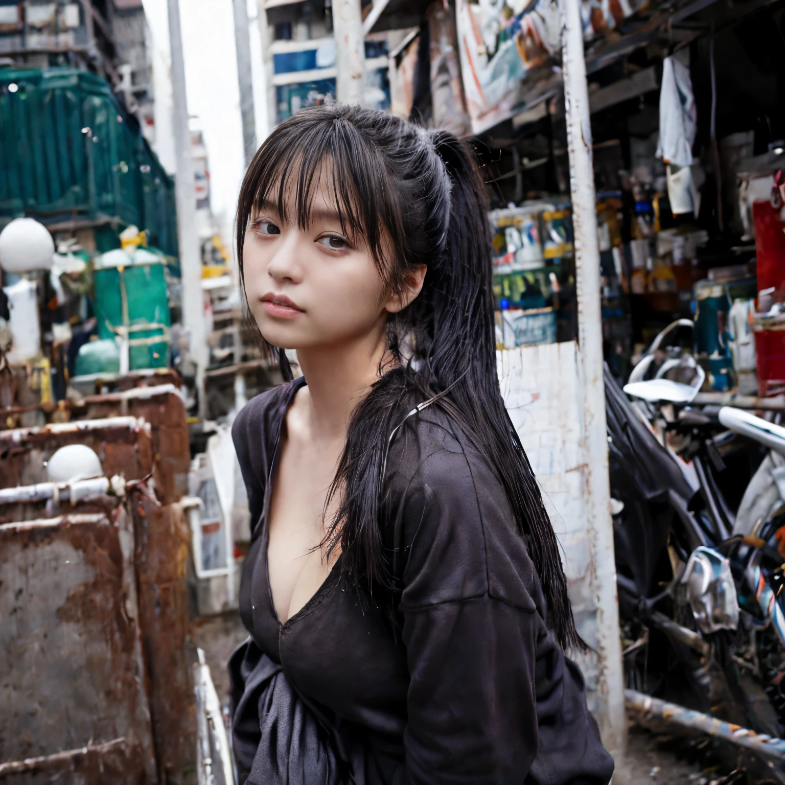 realism, 8k Full Length Portrait, identical twin sisters、Beautiful woman, attractive look, 20-year-old, Tokyo 8 cities, winter, Shibuya background