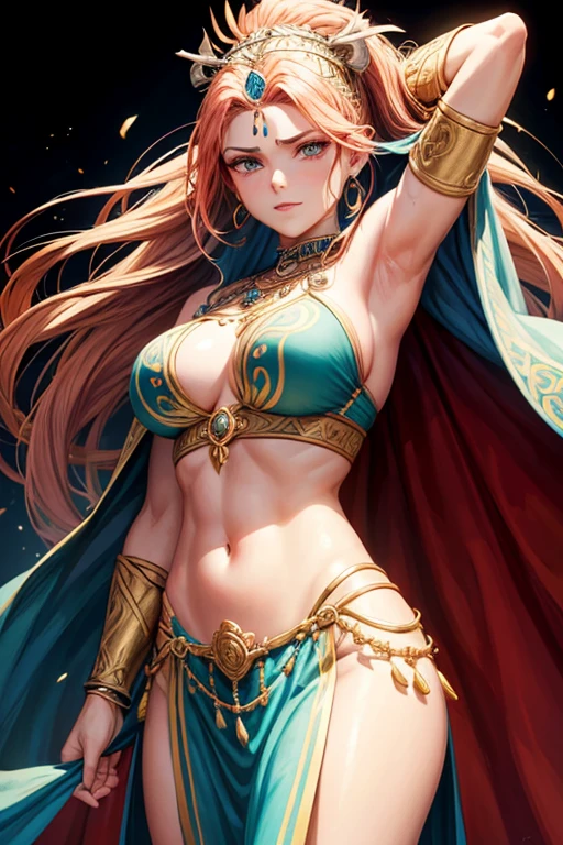 Considering her role as a tribal leader and Celtic queen, It is reasonable to imagine that Boudicca would have characteristics that reflect her position and cultural context. Here is a speculative description:

Boudicca would likely have an imposing presence, with an upright posture and determined expression that reflected his strength and leadership. Seus cabelos provavelmente seriam longos e ondulados, talvez uma tonalidade de castanho ou loiro escuro, adorned with tribal ornaments and intricate braids. Seus olhos poderiam ser de um azul intenso, reflecting the intensity of his passion for the freedom of his people.

Boudicca&#39;s face could have strong, striking features, with high cheekbones and a firm chin, denoting your determination and courage. Seu sorriso, quando surgisse, poderia ser caloroso e acolhedor, conveying your empathy and connection with your people.

As for his dress, Boudicca provavelmente usaria trajes ornamentados, adorned with tribal symbols and jewelry that highlighted their position as leader. She could wear a flowing cape, denoting your authority and elegance, while their clothing could be decorated with intricate patterns that reflected the rich Celtic culture.

Em resumo, Boudicca seria uma figura impressionante, whose appearance would reflect their leadership position, your determination and your connection to your culture and people. Although we do not have a precise physical description, podemos imaginar sua imagem como uma rainha e guerreira destemida, whose presence would leave a lasting impression on those who met her. has two arms and only two hands. 