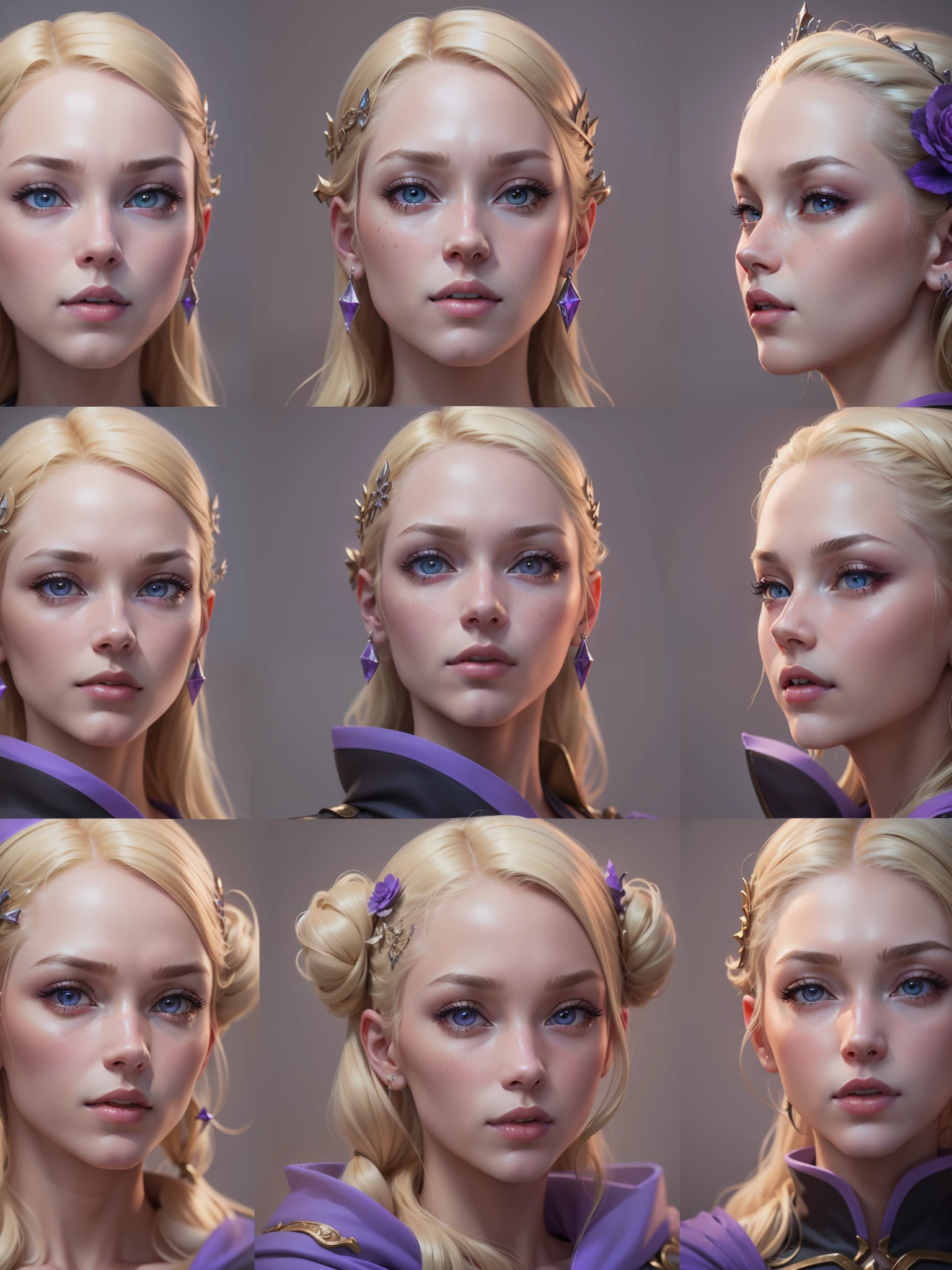 long blond hair woman in purple dress, elegant glamorous cosplay, glamorous cosplay, money, blonde hair princess, money as a super villain, gorgeous cosplay, alexa grace, Epic battle fantasy Natalie, blonde hair with pigtails, Anna Nikonova、Also known as New Milky, Samira from League of Legends,be familiar with,realistic, be familiar with, skin texture, hyper be familiar with, realistic skin texture, armature, highest quality, 超High resolution, (写真realistic:1.4),, High resolution, be familiar with, {{{{{{{(masterpiece, .CGI:1.4),(8k raw photo, best quality, masterpiece:1.2) super detailed official art,photorealistic:1.37, (outstanding, professional),masterpiece,best quality,ultra detailed,highres,high-resolution,4k,4kportrait,8k,8kportrait,unity8kwallpaper,extremely detailed CG,realistic,RAW photo,real person,portrait photography,photorealistic,shiny skin,detailed skin,(((dynamic angle full body
and dynamic angle wide shot
and dynamic angle close-up
and dynamic angle upper body
and dynamic angle from above
and dynamic angle from behind
and dynamic angle from below
))),{{{{supermodel }}}},{{{{Photorealistic:1.4}}}}, beautiful detailed, highly detailed eyes and face, beautiful detailed eyes, ridiculous, incredibly ridiculous, super detailed, high resolution, highly detailed, top quality, masterpiece, illustration, highly detailed, CG, unified, 8k wallpaper, amazing, fine detail, masterpiece, top quality, highly detailed CG unified 8k wallpaper, face light, movie lighting,surrealistic female portrait, magic lights, 32K resolution, action poses, realistic photography, dynamic lighting, art station, volume lighting, highly detailed face, awarded,