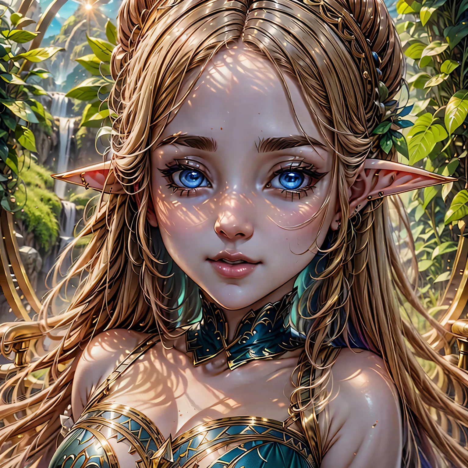 (detailed face, detailed eyes, clear skin, clear eyes), lotr, fantasy, elf, female, full body, looking at viewer, portrait, photography, detailed skin, realistic, photo-realistic, 8k, highly detailed, full length frame, High detail RAW color art, piercing, diffused soft lighting, shallow depth of field, sharp focus, hyperrealism, cinematic lighting
