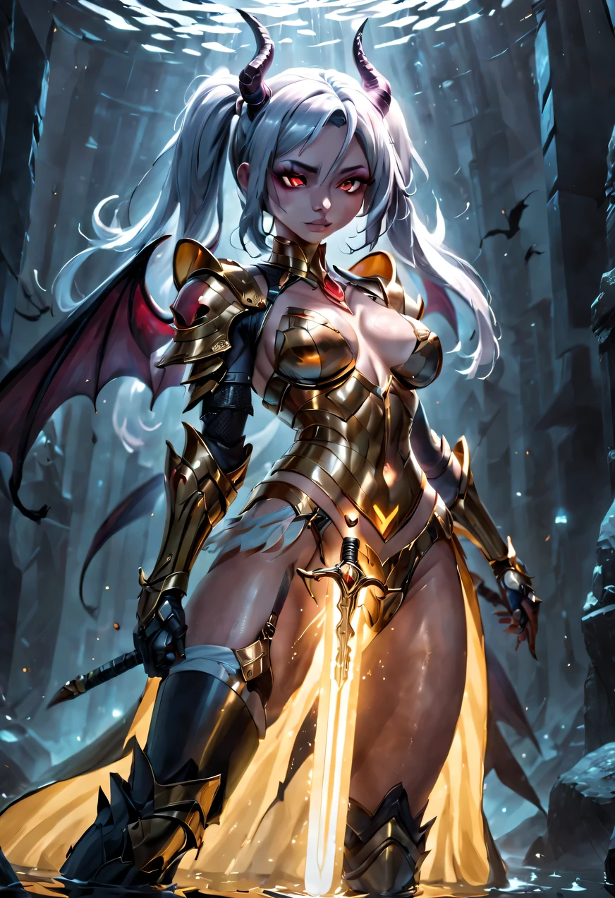 Sensual gangster girl in a revealing outfit, changing clothes in her apartment while watching anime on TV.Sensual gangster girl in a revealing outfit, changing clothes in a luxurious apartment while broadcasting live on Bigo.photographic image of a beautiful woman standing with pearlescent light from her entire body in an ultra fine and detailed illustration of her brilliant silhouette of a beautiful female archangel emitting divine and sacred light across an astral and galactic landscape,con su cabello largo y hermoso de color platinado,sus ojos ,su figura muy femenina,con un hermoso cuerpo irresistible, bolubles,pechos medianos en 38 c. (((en mini armadura de angel en oro y plata))), (((demonic magic sword, legendaria sagrada en color rojo traslucido))), con llamas de fuego azul))), (((deidad fantasmal:1.9))), (((translucent:1.5))), neon lights reflecting on your body (light particles), colores vivos,en contraluz transparrentes, (((intense ethereal aura))debajo de su armadura(((Tierras fronterizas 3))), (((de cerca))), (((entorno urbano de la ciudad))), (((colores difusos))), (((RGB))), (((Ultra detailed illustration of a fuzzy hallucinatory female water spirit creature))), (((complex 3d projections of ghostly translucent f (((Tierras fronterizas 3))), (((de cerca))), (((entorno urbano de la ciudad))), (((colores difusos))), (((RGB))), (((Ultra detailed illustration of a fuzzy hallucinatory female water spirit creature))), (((complex 3d projections of ghostly translucent fabric and glowing hollow cybernetic threads))), (((dynamic pose))), spectral, arte conceptual, ((light particles)), (impresionante obra maestra visual), (((double exposure))), ((textura brillante)), (Tonos negros), (unlimited), (impredecible), (surreal), (composicion profesional), (award-winning composition), libertad creativa, (Artistic expression), (extreme composition), (spontaneous composition), (filtro negro), ((tema surrealista)), (criaturas difusas), (figuras difusas), disturbing visual expression, (Illuminated dark fantasy kingdom), evocador, (uno
