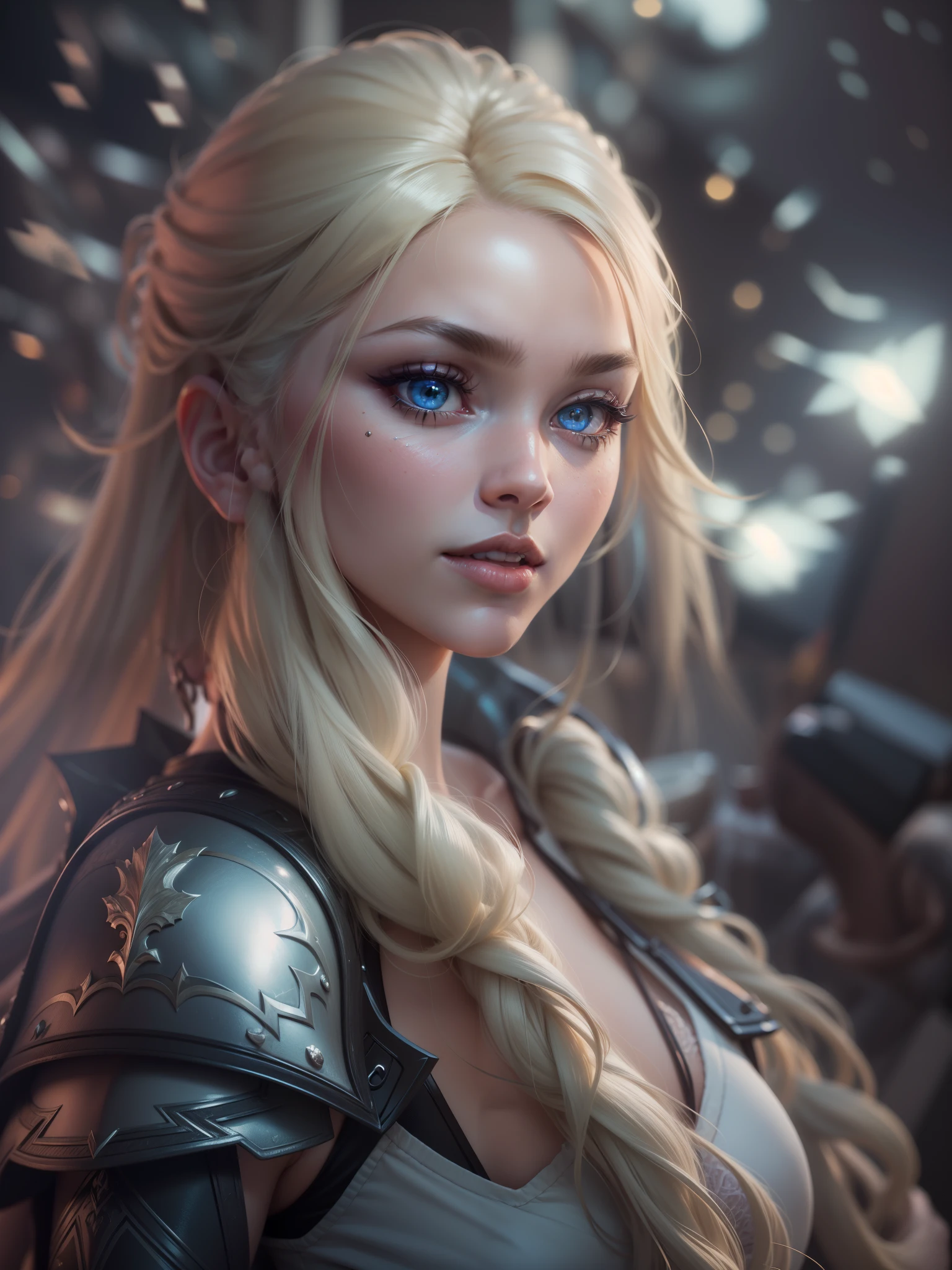 long blond hair woman in purple dress, elegant glamorous cosplay, glamorous cosplay, money, blonde hair princess, money as a super villain, gorgeous cosplay, alexa grace, Epic battle fantasy Natalie, blonde hair with pigtails, Anna Nikonova、Also known as New Milky, Samira from League of Legends,be familiar with,realistic, be familiar with, skin texture, hyper be familiar with, realistic skin texture, armature, highest quality, 超High resolution, (写真realistic:1.4),, High resolution, be familiar with, {{{{{{{(masterpiece, .CGI:1.4),(8k raw photo, best quality, masterpiece:1.2) super detailed official art,photorealistic:1.37, (outstanding, professional),masterpiece,best quality,ultra detailed,highres,high-resolution,4k,4kportrait,8k,8kportrait,unity8kwallpaper,extremely detailed CG,realistic,RAW photo,real person,portrait photography,photorealistic,shiny skin,detailed skin,(((dynamic angle full body
and dynamic angle wide shot
and dynamic angle close-up
and dynamic angle upper body
and dynamic angle from above
and dynamic angle from behind
and dynamic angle from below
))),{{{{supermodel }}}},{{{{Photorealistic:1.4}}}}, beautiful detailed, highly detailed eyes and face, beautiful detailed eyes, ridiculous, incredibly ridiculous, super detailed, high resolution, highly detailed, top quality, masterpiece, illustration, highly detailed, CG, unified, 8k wallpaper, amazing, fine detail, masterpiece, top quality, highly detailed CG unified 8k wallpaper, face light, movie lighting,surrealistic female portrait, magic lights, 32K resolution, action poses, realistic photography, dynamic lighting, art station, volume lighting, highly detailed face, awarded, Smile,cheerful