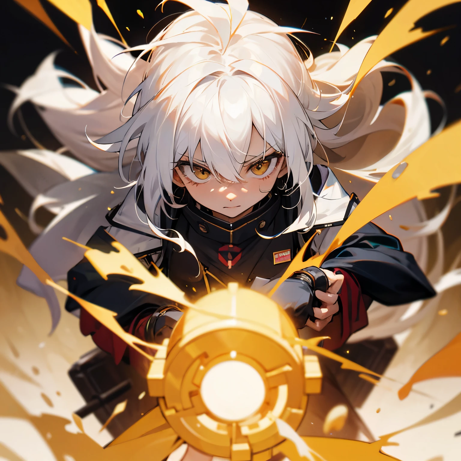Fury,gold chemical,white hair