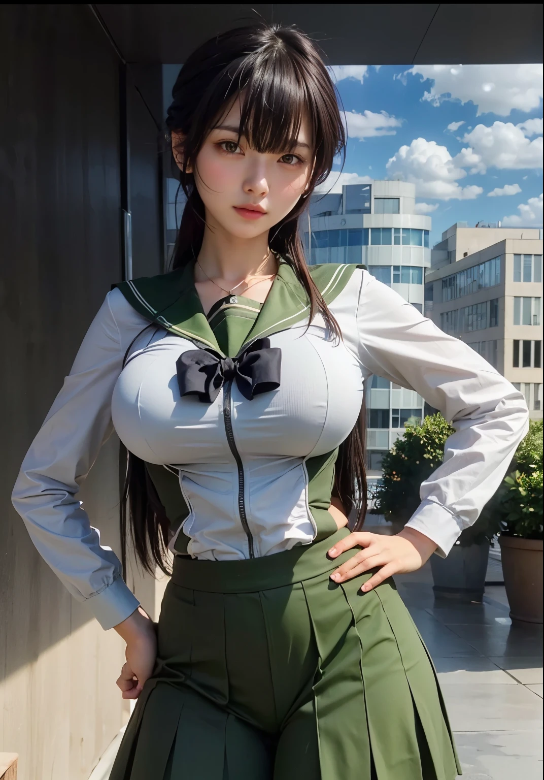 Masterpiece, pretty girl, busty slim firm body