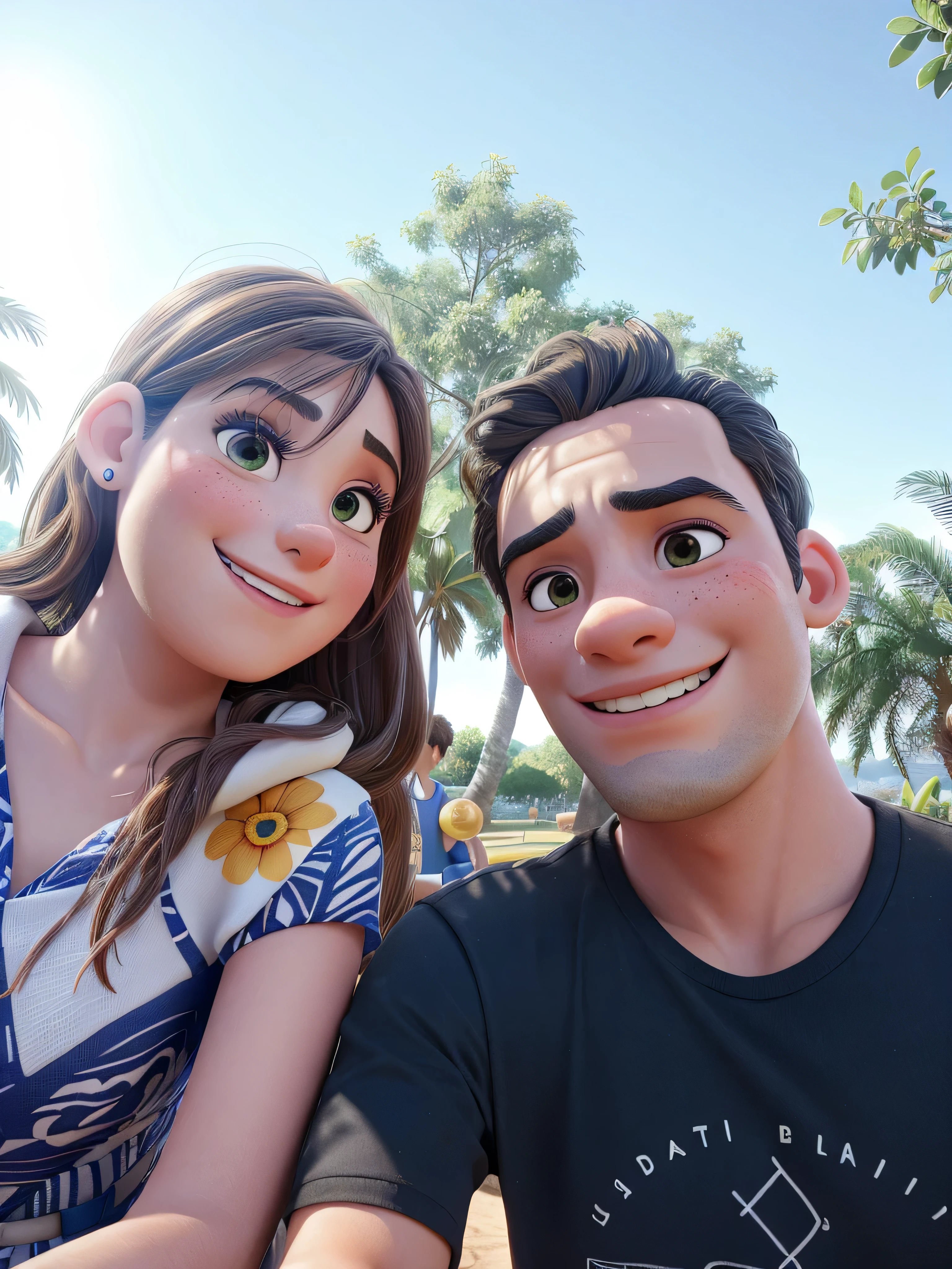There are a man and a woman together in a room., con un , Mateo 9 5, by Amelia Peláez, 8k selfie photography, both smiling for the camera, imagen de muy muy baja calidad, polvo Nándor Katona, Caio Santos, miguel iglesias, por Felipe Seade, 1614572159