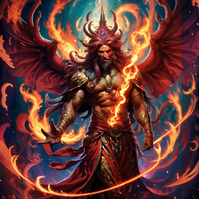 (masterpiece, best quality:1.2), Fire Devil