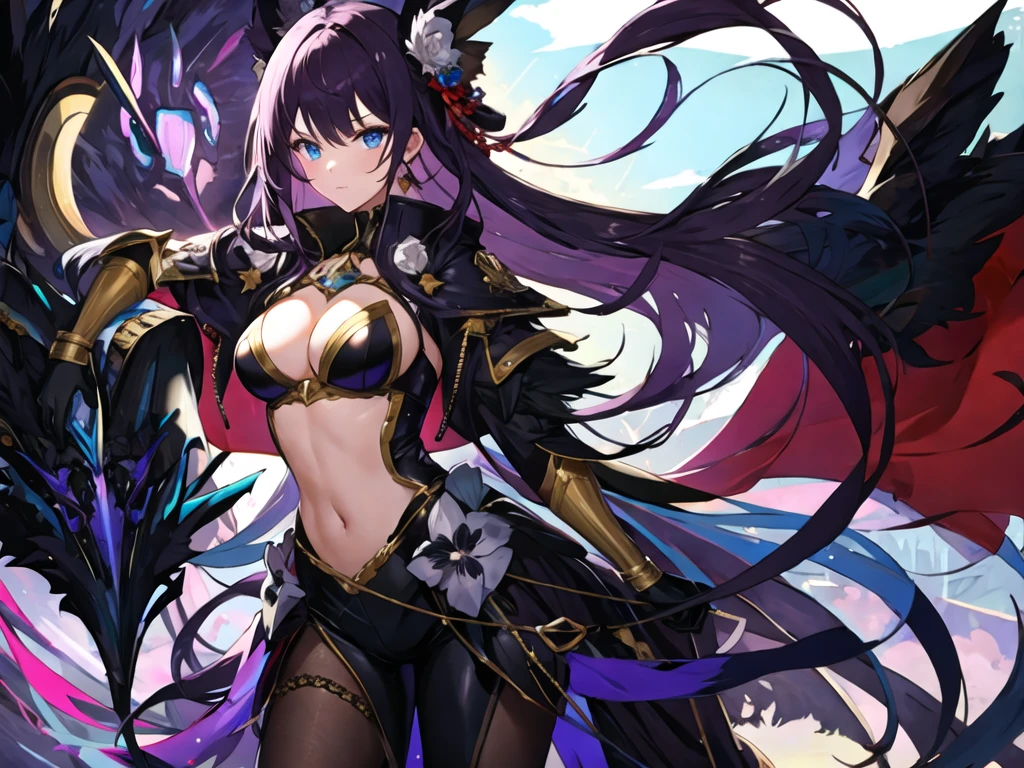 (masterpiece, best quality:1.2), 1girl, solo, Meta_(AL)