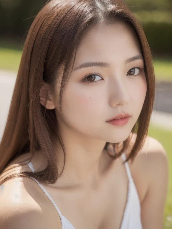 (realistic、masterpiece、Best Quality、8K、highres、high resolution:1.3)、2 girls:1.3、Huge breasts、white bikini、looking at viewers、super fine face and eyes、long hair、 upper body、
