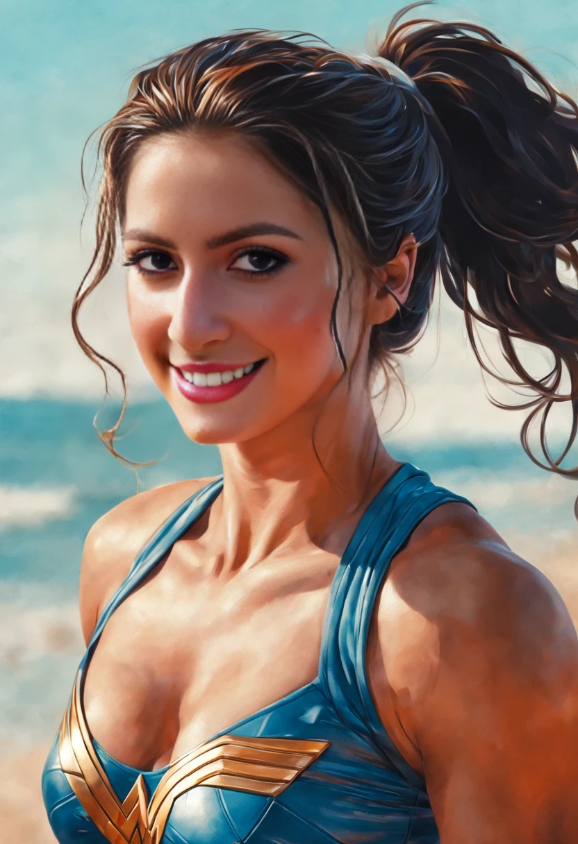 Wonder Woman modelo Fernanda Garcia