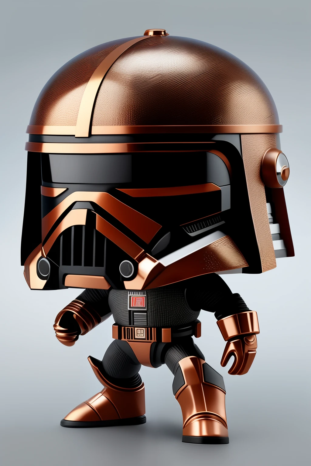 Depicting an intricately detailed 3D Funko Pop emblem of the Star Wars: The Force Awakens logo, rendered in digital art and vector graphics, with hints of a 4D dimension effect. The design embodies the iconic Star Wars aesthetic, suitable for printing on a 16:9 aspect ratio t-shirt in UHD 8K resolution. Imagined using the S2 Imagagine software to ensure an auto-realistic rendering with lifelike textures and natural colors.