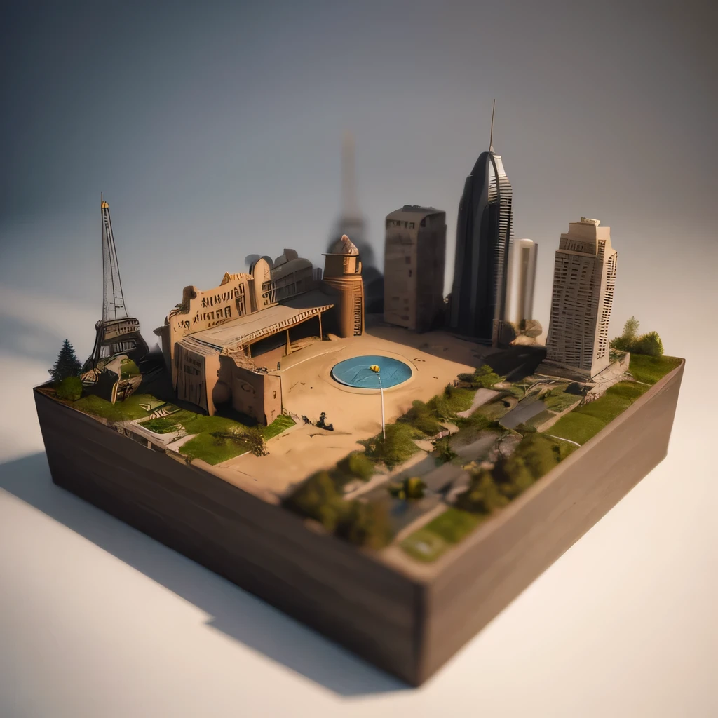 3598年Mars realistic model, (split ends, original photo, best quality, masterpiece:1.4),Steampunk Cyberpunk 6820 City,(CyberpunkMars light:1.3), Mars (related to land),(in a small nature box:1.3),Isometric, small nature, landscape on foundation,landscape,
