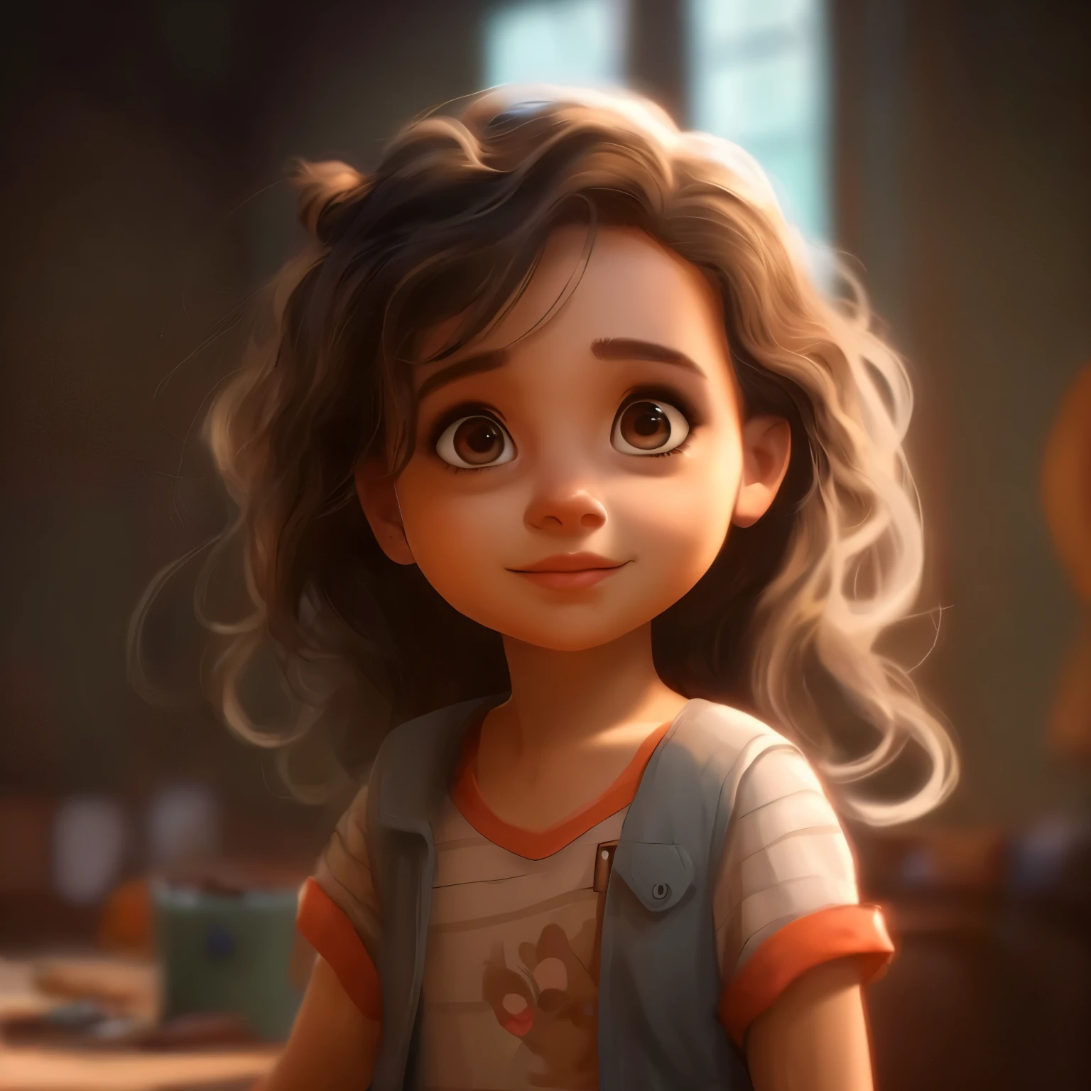 um close up de uma  dos desenhos animados , adorable digital painting, arte digital detalhada fofa, arte  em artstation, pintura realista de linda garota, Personagem de desenho animado fofo, personagem de perto, animation character, personagem fofo, retrato de personagem em close, arte digital fofa, Stylized 3D rendering, 🤤 retrato de , great digital art with details