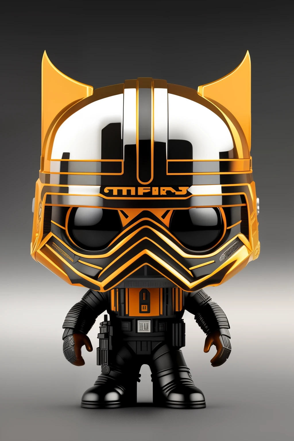 Depicting an intricately detailed 3D Funko Pop emblem of the Star Wars: The Force Awakens logo, rendered in digital art and vector graphics, with hints of a 4D dimension effect. The design embodies the iconic Star Wars aesthetic, suitable for printing on a 16:9 aspect ratio t-shirt in UHD 8K resolution. Imagined using the S2 Imagagine software to ensure an auto-realistic rendering with lifelike textures and natural colors.