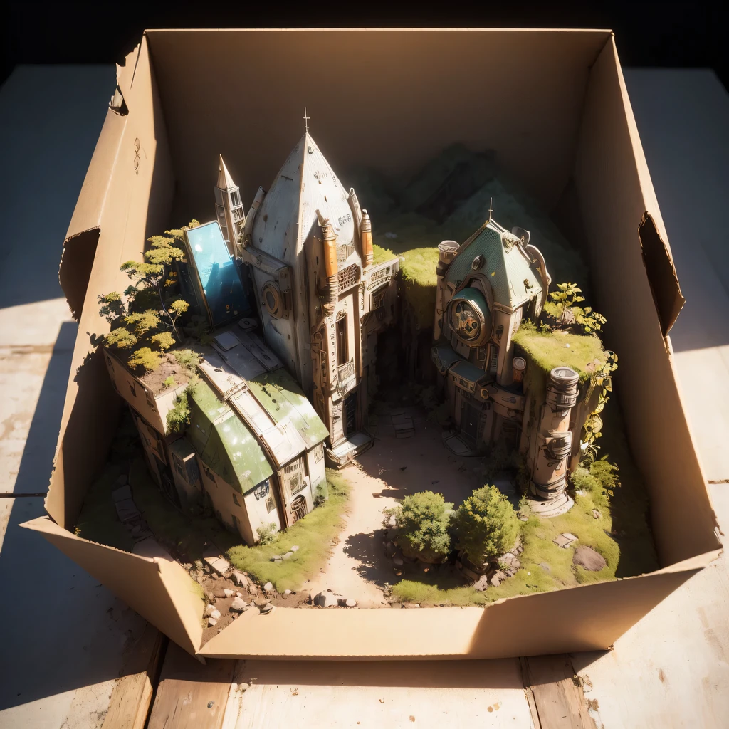 3598年Mars realistic model, (split ends, original photo, best quality, masterpiece:1.4),Steampunk Cyberpunk 6820 City,(CyberpunkMars light:1.3), Mars (related to land),(in a small nature box:1.3),Isometric, small nature, landscape on foundation,landscape,