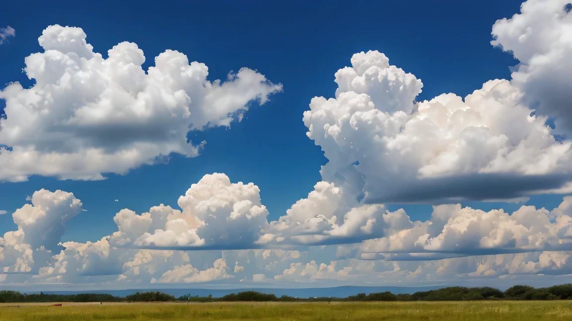 sunny sky with clouds, sunny, clouds,