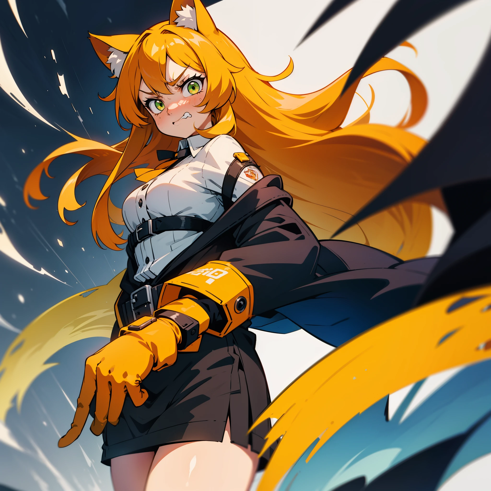 score_9, score_8_up, score_7_up, score_6_up, <lora:DPOXL:1> <lora:banpai akiraXL_JS2_lokr_V12:1>1girl, solo, yakumo ran, tail, animal ears, fox tail, multiple tails, fox ears, blonde hair, yellow eyes, short hair, no headwear, hands in opposite sleeves, belt