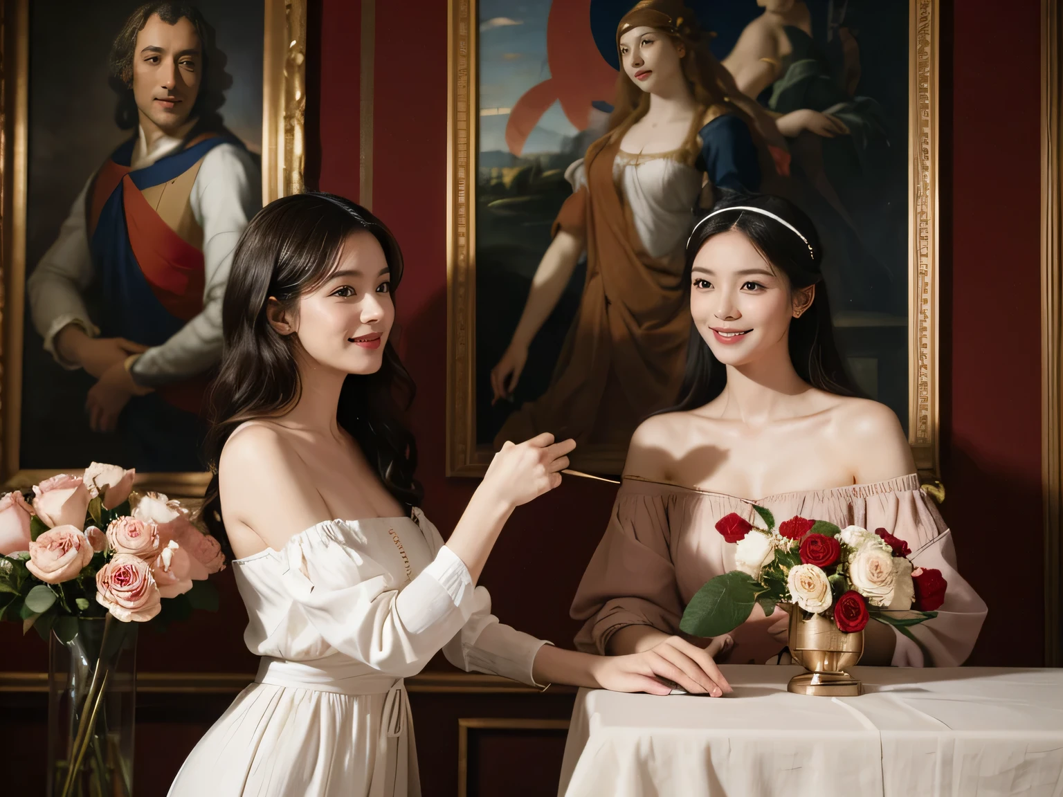 Bot
Upscaling
Default
11:12:38
Jacques-Louis David painting style,Arguments of two female Philosophe,ath、astronomical machine、astronaut、roses in vase、fruits、Cute trinkets、smile、ancient greek costume、Sandro Botticelli paintings、Clothes that stretch your shoulders、A big smile、beautiful bare skin、A detailed representation of the seducing woman throughout her body