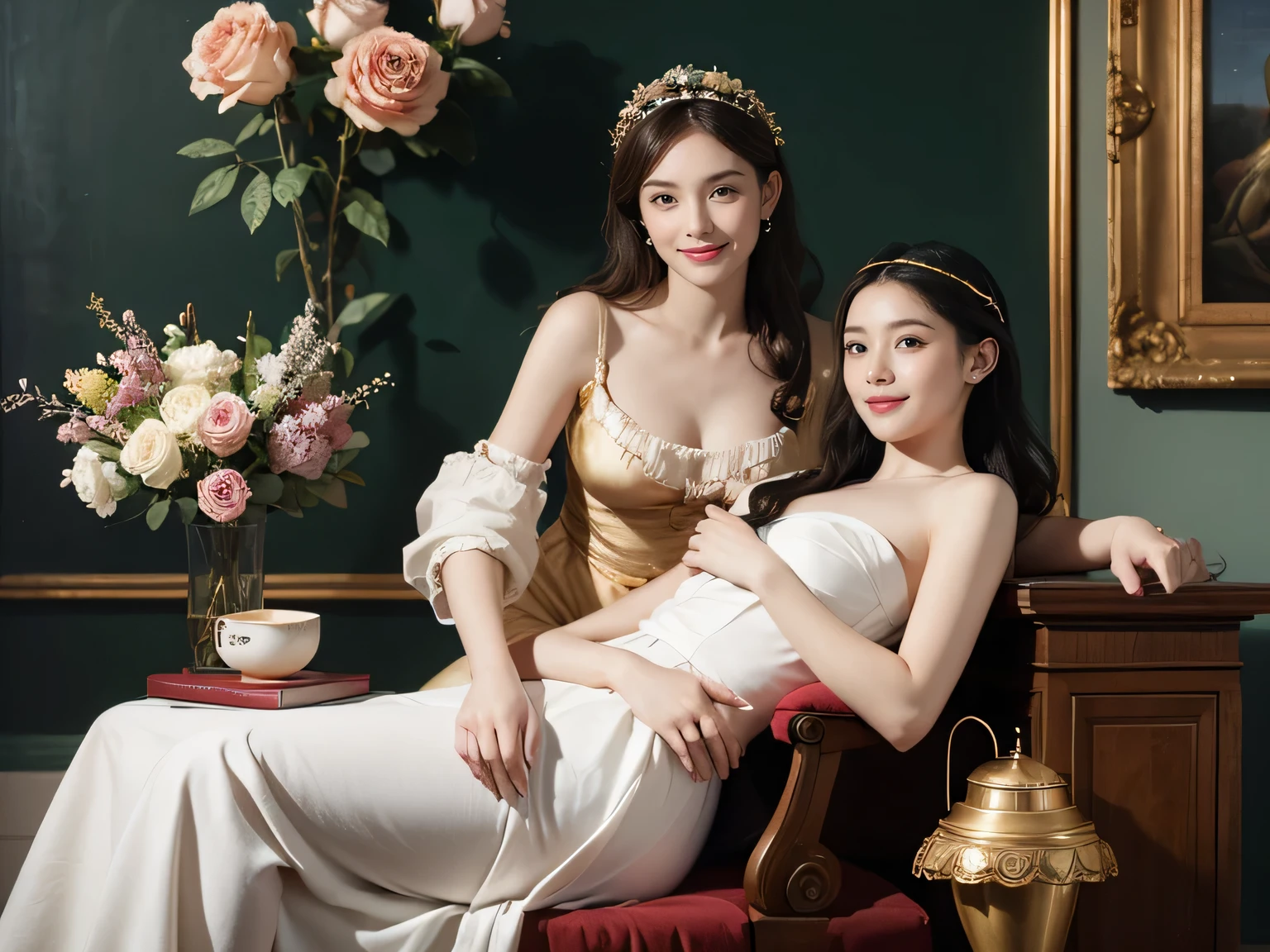 Bot
Upscaling
Default
11:12:38
Jacques-Louis David painting style,Arguments of two female Philosophe,ath、astronomical machine、astronaut、roses in vase、fruits、Cute trinkets、smile、ancient greek costume、Sandro Botticelli paintings、Clothes that stretch your shoulders、A big smile、beautiful bare skin、A detailed representation of the seducing woman throughout her body