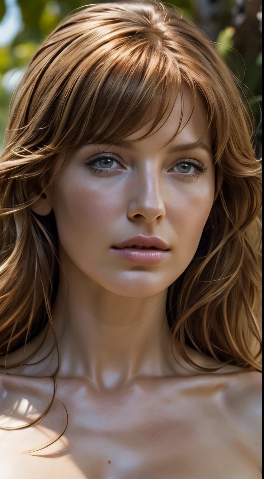 Kelly Reilly, clear face, detailed face, realistic, nude