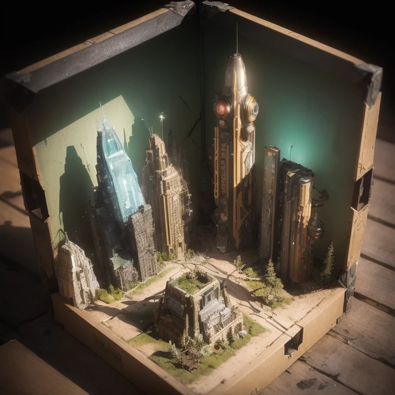 3598年Mars realistic model, (split ends, original photo, best quality, masterpiece:1.4),Steampunk Cyberpunk 6820 City,(CyberpunkMars light:1.3), Mars (related to land),(in a small nature box:1.3),Isometric, small nature, landscape on foundation,landscape,