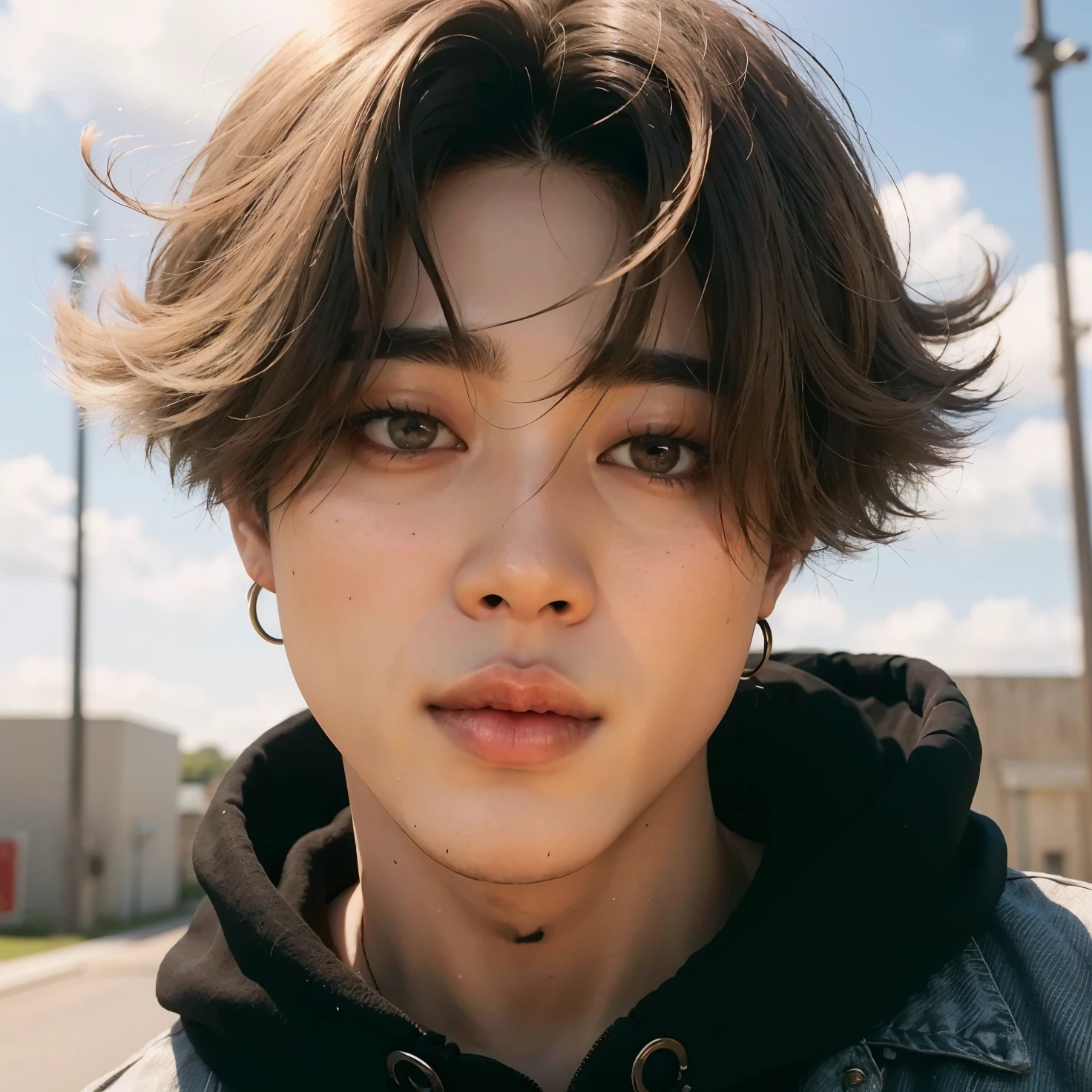 Asian man who looks like Parque Jimin, Jimin, Jimin de olhos claros, Parque Jimin