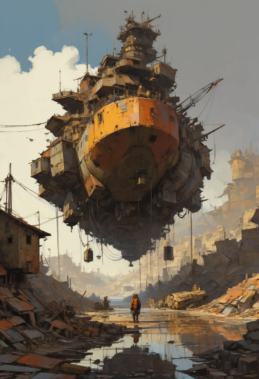 Space War, cinematic still, high budget, cinemascope, 4K epic detailed, by Ian McQue and Boris Groh, best quality, masterpiece, very aesthetic, perfect composition, intricate details, ultra-detailed, vivid colors