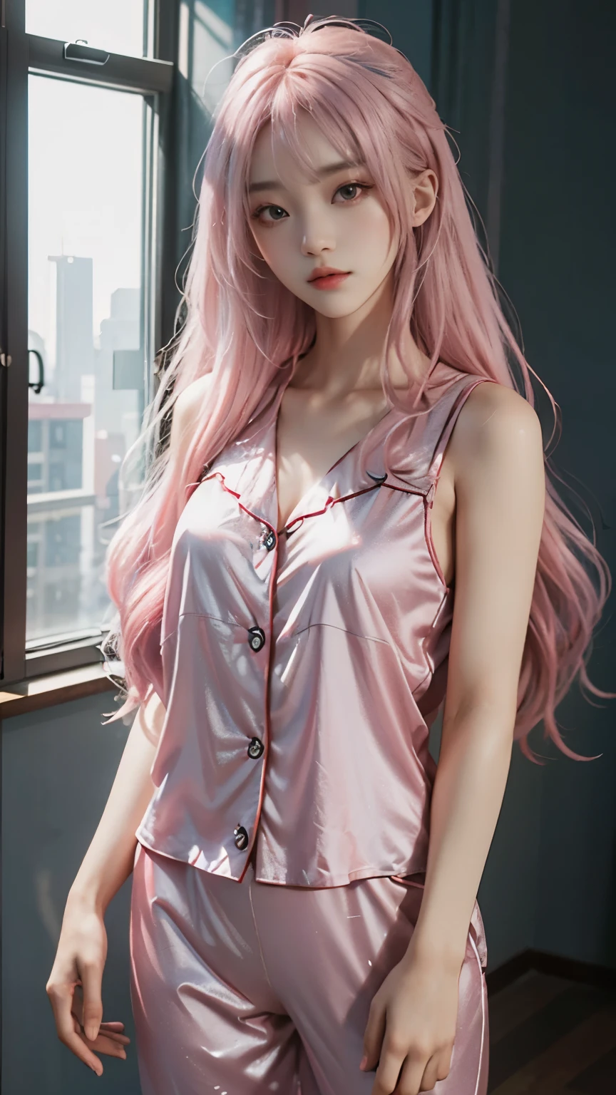 (tmasterpiece, Best quality)), (1 good figure、Beautiful girl with a smile),((A mature woman)), light pink colored hair, The halo, fox ear, ((Female office workers )),through bangs,middlebreast,,slim toned body ,Clothing must not expose private parts,Can cover the chest,Office room,Eternal, Sam,girl in shrine \(genshin impact\),Movements vary and must be graceful