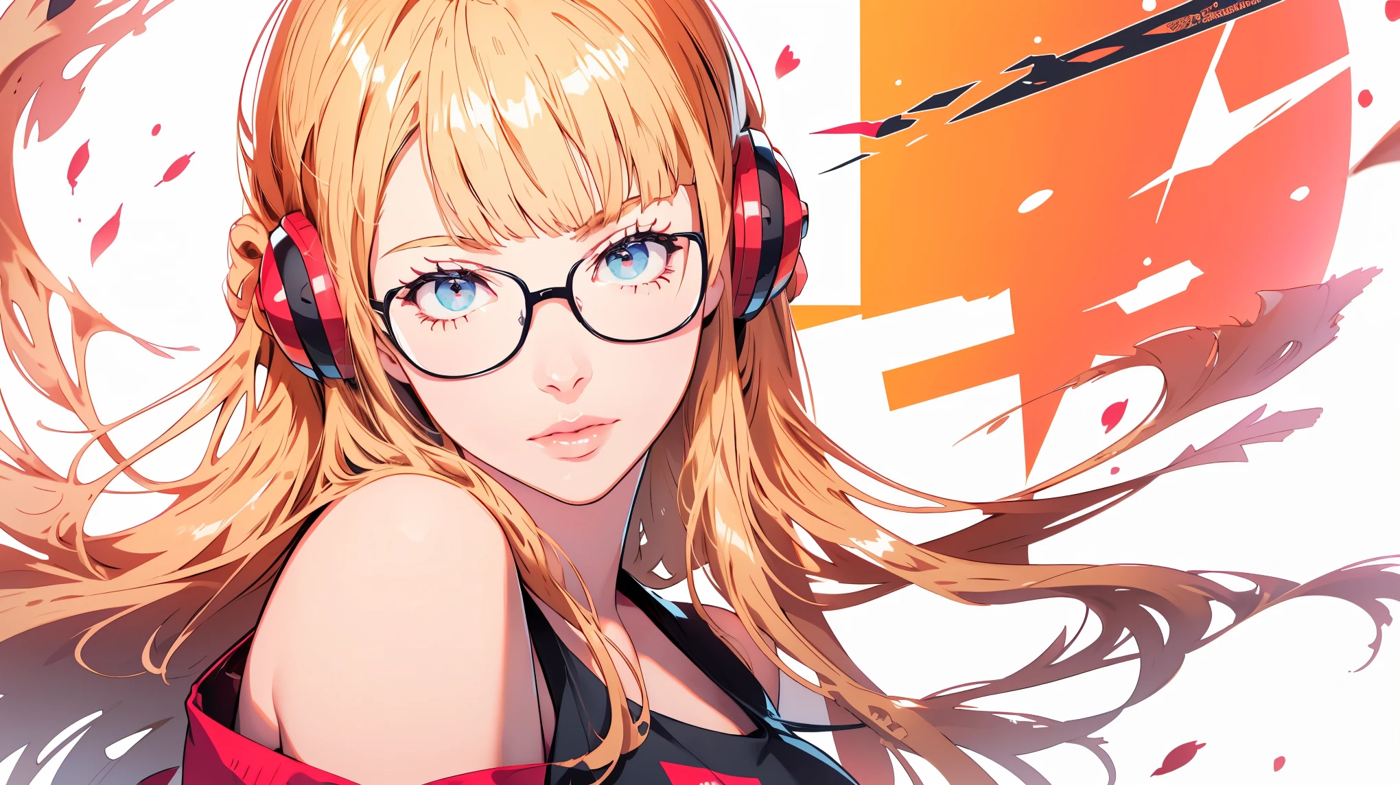 masutepiece, Best Quality, hight resolution, 1girl in, futaba sakura, Blunt bangs, eye glassesの,purple eyes , Ahoge,orange color hair、  eye glassesの, headphones,  bura, Jacket, off shoulders, Fur trim, fur-trimmed jacket, Green jacket, Shorts, ,the golden hour,A smile that showed teeth、1black cat、tea shop、On the counter、Coffee、futaba sakura、Purple eyes、orange color hair、eye glasses、,​masterpiece、top-quality、Official art、illustratio、ligne claire、(Cool_Color)、perfect-composition、focal、acurate, Anatomically correct、 、hight resolution, Beautiful detailed glow, masutepiece*Portrait, 3D Face, Realistic, (masutepiece: 1.3), (max resolution: 1.2), (Ultra HDTV: 1.2), cinematric light, 8K resolution, phi ,​masterpiece、top-quality、Ultra Detail、(((shiny lips: 1.4)))Beautiful face, acurate, Anatomically correct, phiAlways detailed face and skin texture, Detailed eyes, Double eyelids, tThin eyebrows、 pale skin, Lustrous skin all over the body, Perfect face,Always detailed face and skin texture, Detailed eyes, Double eyelids, Thin eyebrows,Natural cheeks, Glossy skin, Fair skin: 1.2, (Glossy lips: 1.4), (((最高にbeautiful a girl)))、(((beautiful a girl)))、（little blush）、（Beautiful face）、
Delicate and beautiful hair, Delicate and beautiful eyes and face, (Beautiful gorgeous cute western woman:1.3),)(((Very Beautiful face))))(((long lashes))))(((Circular twinkling eyes)))(((Glossy and glossy lips)))
(((Cheeks with a slight reddish tinge:0.8)))(((Neat and straight nose bridge)))、(((Cowboy Shot)))crouching cowgirl,