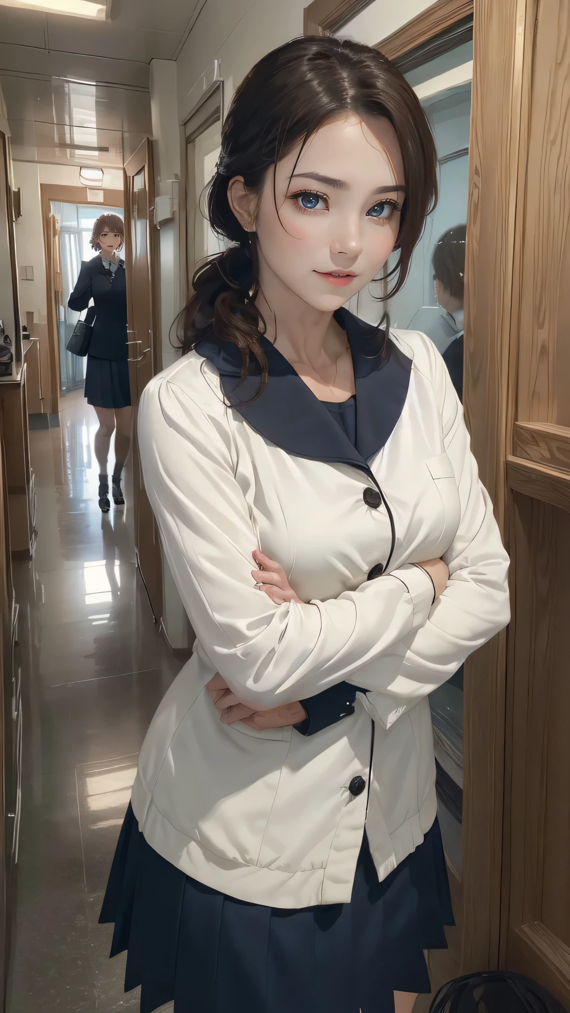 (middle-aged women:1.5),(50 years old:1.8),school uniform,(random place),(random sexy pose),(random hairstyle),(movie-like scene,best image quality, hyperrealistic portrait, (8k), Super realistic, 最high quality, high quality, High resolution, high qualityな質感, high detail, beautiful, Detailed, Highly detailed CG, detailed texture, realistic facial expression, masterpiece, before, dynamic, bold)