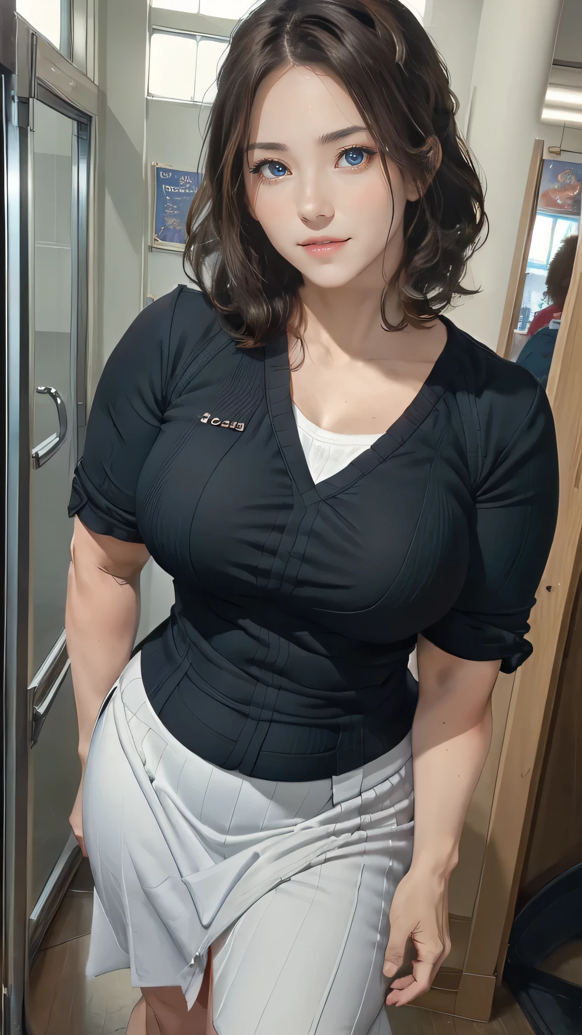 (middle-aged women:1.5),(50 years old:1.8),(winding:1.8),(:1.8),school uniform,(random place),(random sexy pose),(random hairstyle),(movie-like scene,best image quality, hyperrealistic portrait, (8k), Super realistic, 最high quality, high quality, High resolution, high qualityな質感, high detail, beautiful, Detailed, Highly detailed CG, detailed texture, realistic facial expression, masterpiece, before, dynamic, bold)