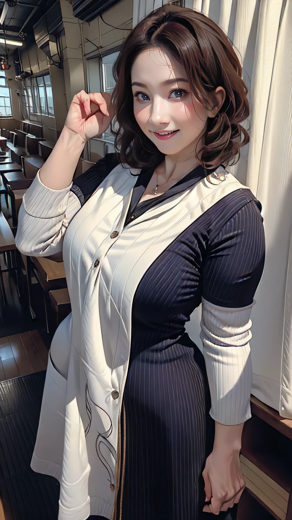 (1 Middle-aged woman:1.5),(50 years old:1.8),(winding:1.8),(:1.8),school uniform,(random place),(random sexy pose),(random hairstyle),(movie-like scene,best image quality, hyperrealistic portrait, (8k), Super realistic, 最high quality, high quality, High resolution, high qualityな質感, high detail, beautiful, Detailed, Highly detailed CG, detailed texture, realistic facial expression, masterpiece, before, dynamic, bold)
