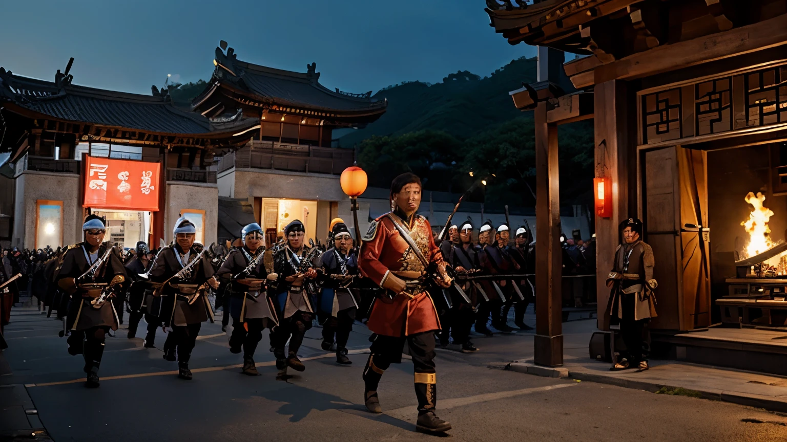 Battle of Western Chu and Han, Han troops marching, ancient China