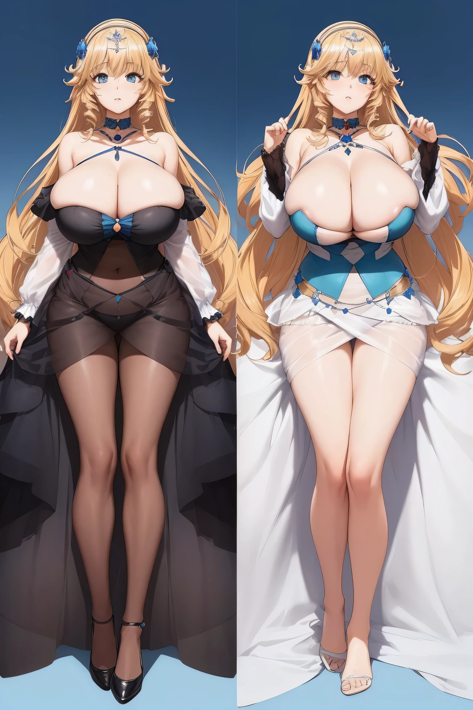 sofya, hair ornament, hairband, choker, huge breasts,sagging breasts,
BREAK (lolita_dress:1.2),
BREAK  (multiple views:1.5),from behind,from_front,(blue background:1.3),(full body:1.4),arms at sides,
BREAK (masterpiece:1.2), best quality, high resolution, unity 8k wallpaper, (illustration:0.8), (beautiful detailed eyes:1.6), extremely detailed face, perfect lighting, extremely detailed CG, (perfect hands, perfect anatomy),perfect face,