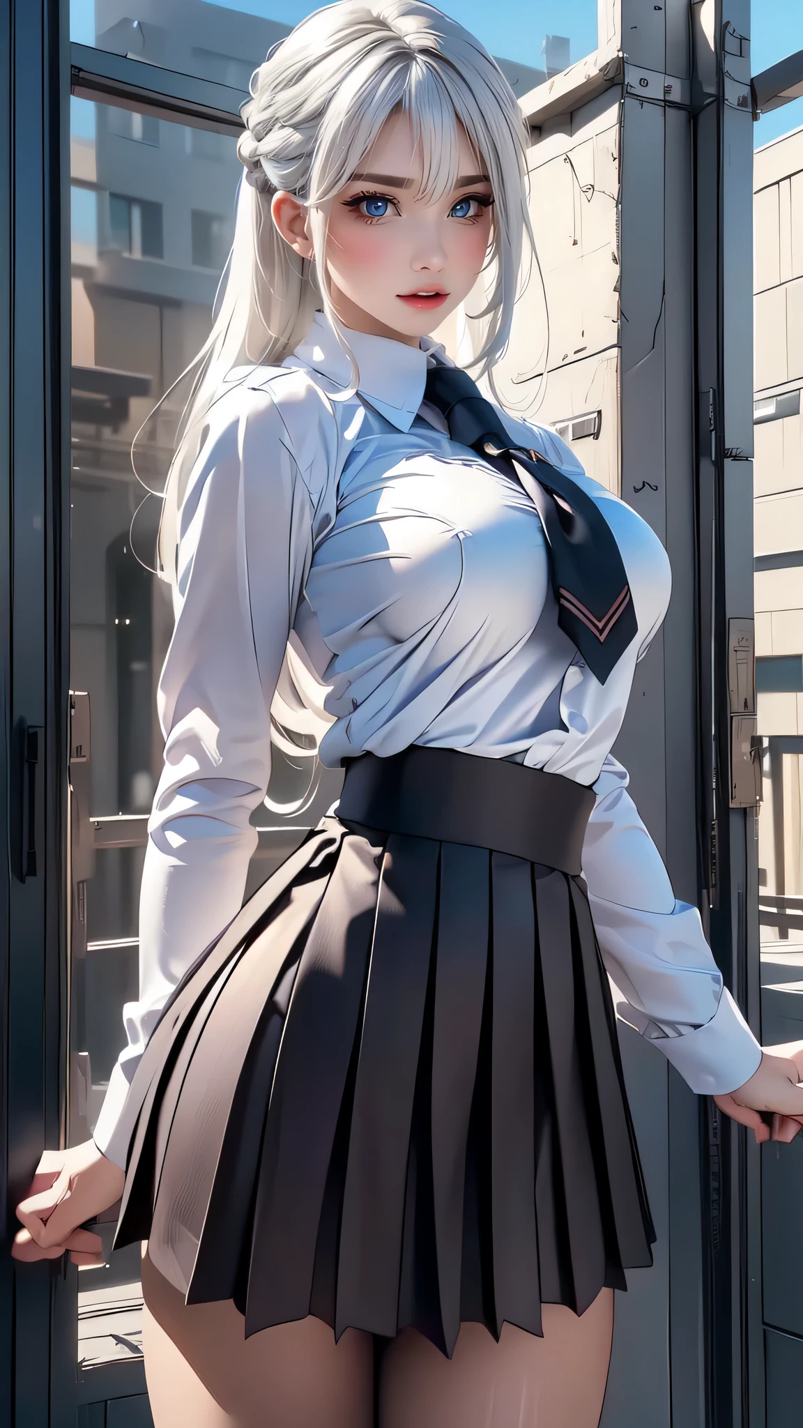 NSFW,school uniform,(random place),(random porn poses:1.5),(random hairstyle),(movie-like scene,best image quality,(8k), Super realistic, 最high quality, high quality, High resolution, high qualityな質感, high detail, beautiful, Detailed, Highly detailed CG, detailed texture, realistic facial expression, masterpiece, before, dynamic, bold)