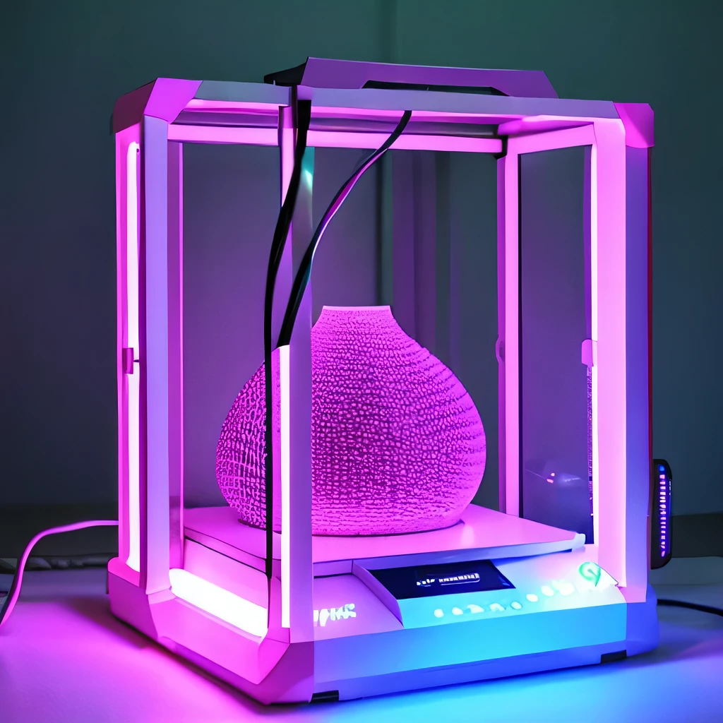 Near future 3D Printer pink purple Light blue