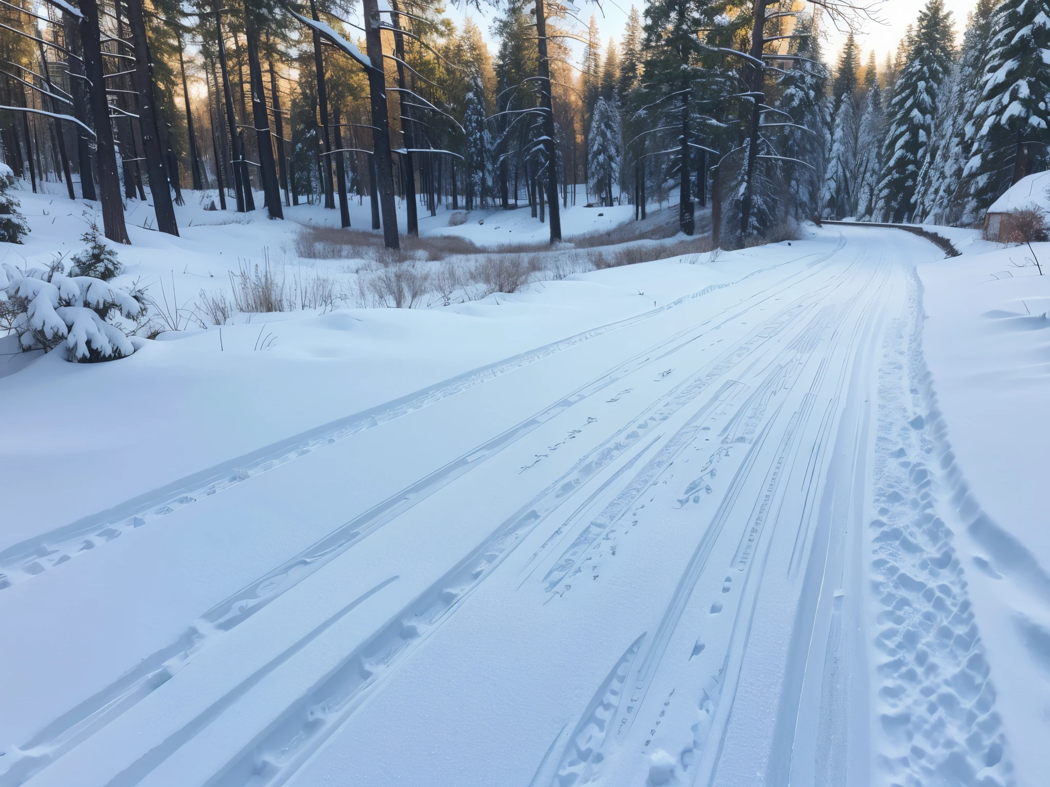 snow scene,Snow