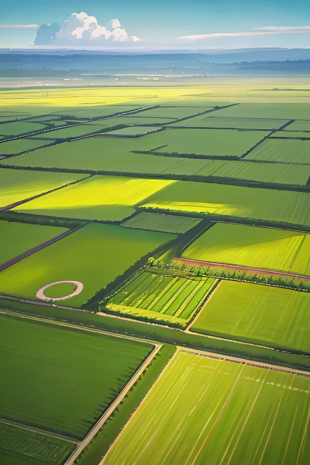 One sunny afternoon, in the heart of a vast, sprawling field, a group of peculiar circles etched into the emerald expanse caught the eye of passersby. The intricate designs, mysterious and otherworldly, hinted at an unknown presence. Although some believed the circles to be mere coincidences, others couldn't help but feel a sense of awe and wonder as they stood there, gazing at the scene. The crisp grass underfoot crackled as they approached, the warm sunlight casting long shadows that danced on the ground. The air was filled with a profound sense of quiet tranquility, punctuated only by the laughter of children who, from a distance, rode their bicycles through