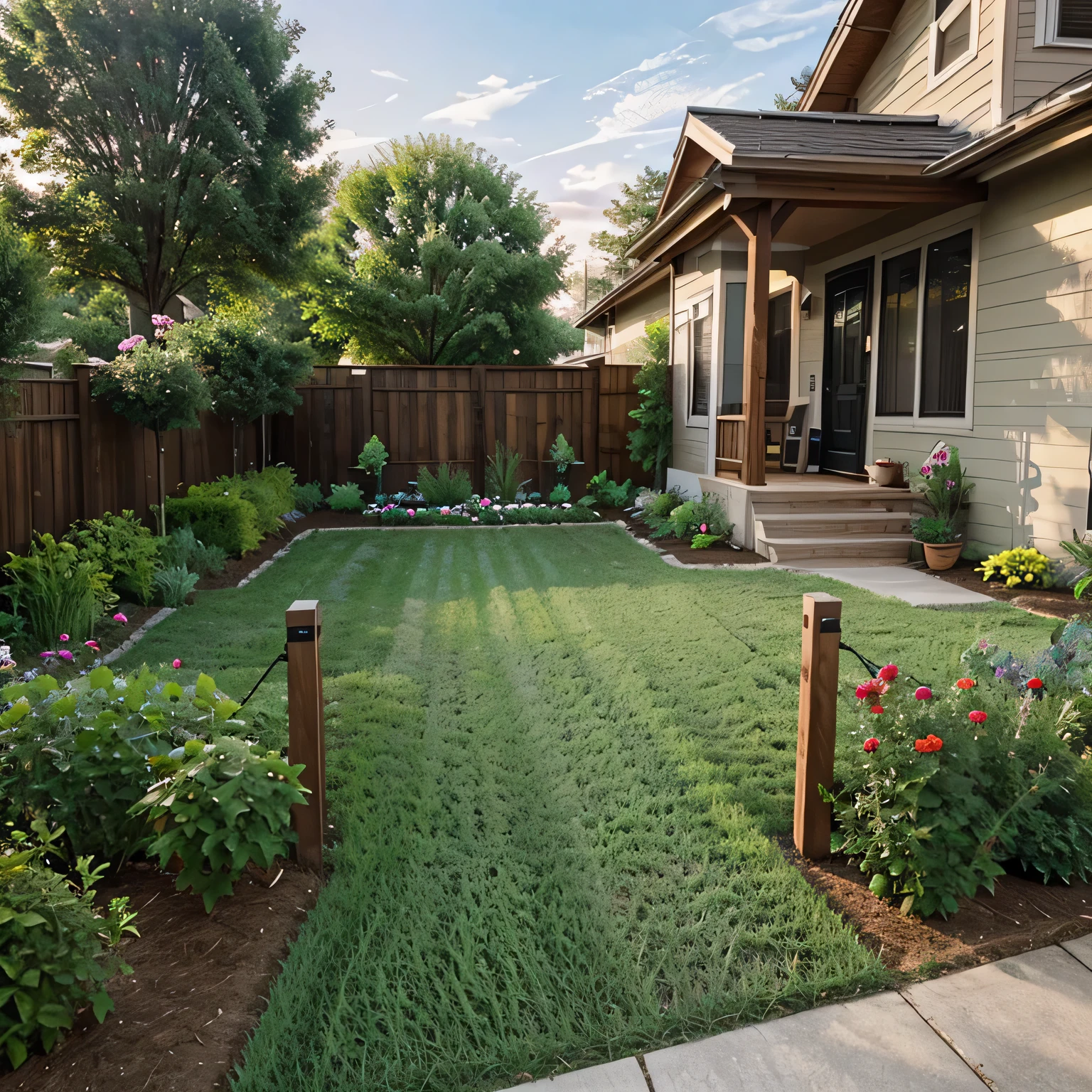 Front Yard Gardening  arbors and garden fences.